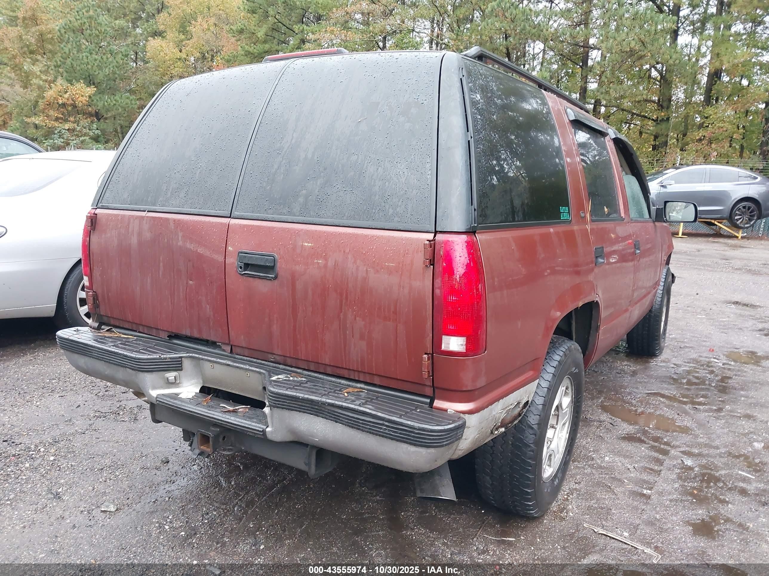 1999 Gmc Yukon Slt Cmi Brown vin: 1GKEK13R9XR506548