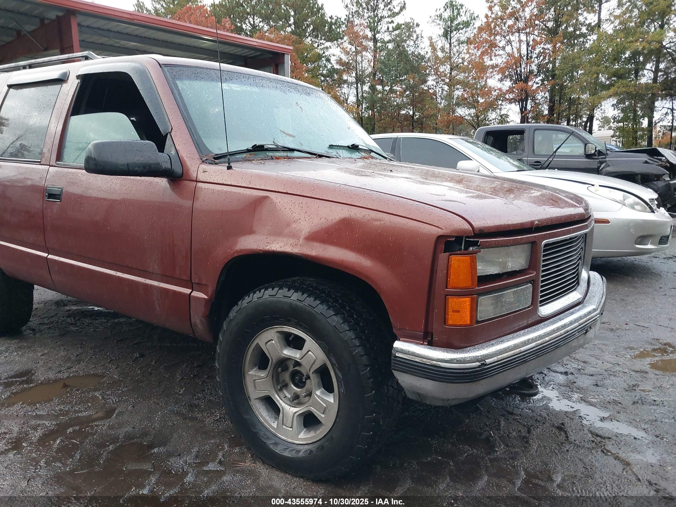 1999 Gmc Yukon Slt Cmi Brown vin: 1GKEK13R9XR506548