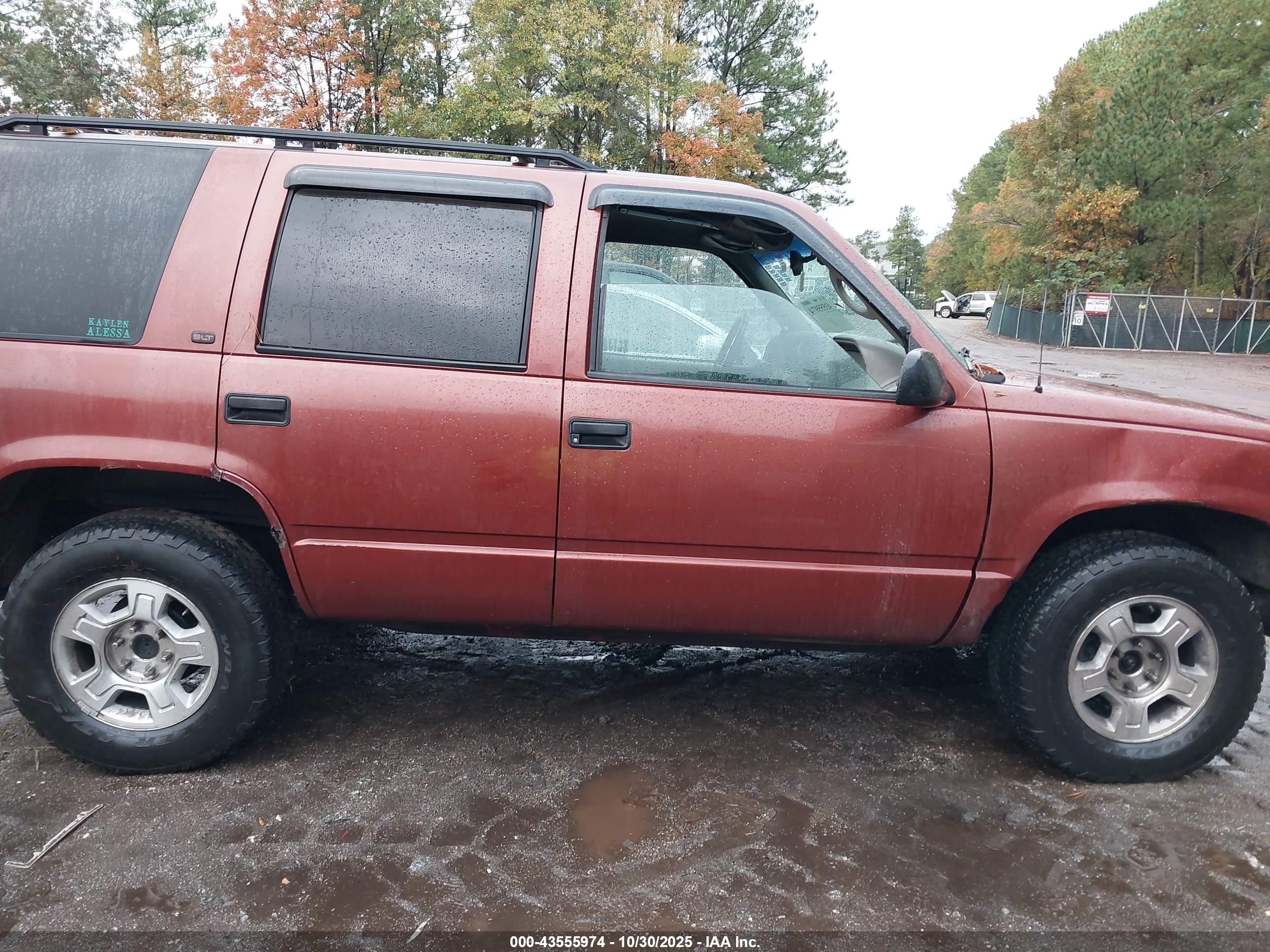 1999 Gmc Yukon Slt Cmi Brown vin: 1GKEK13R9XR506548