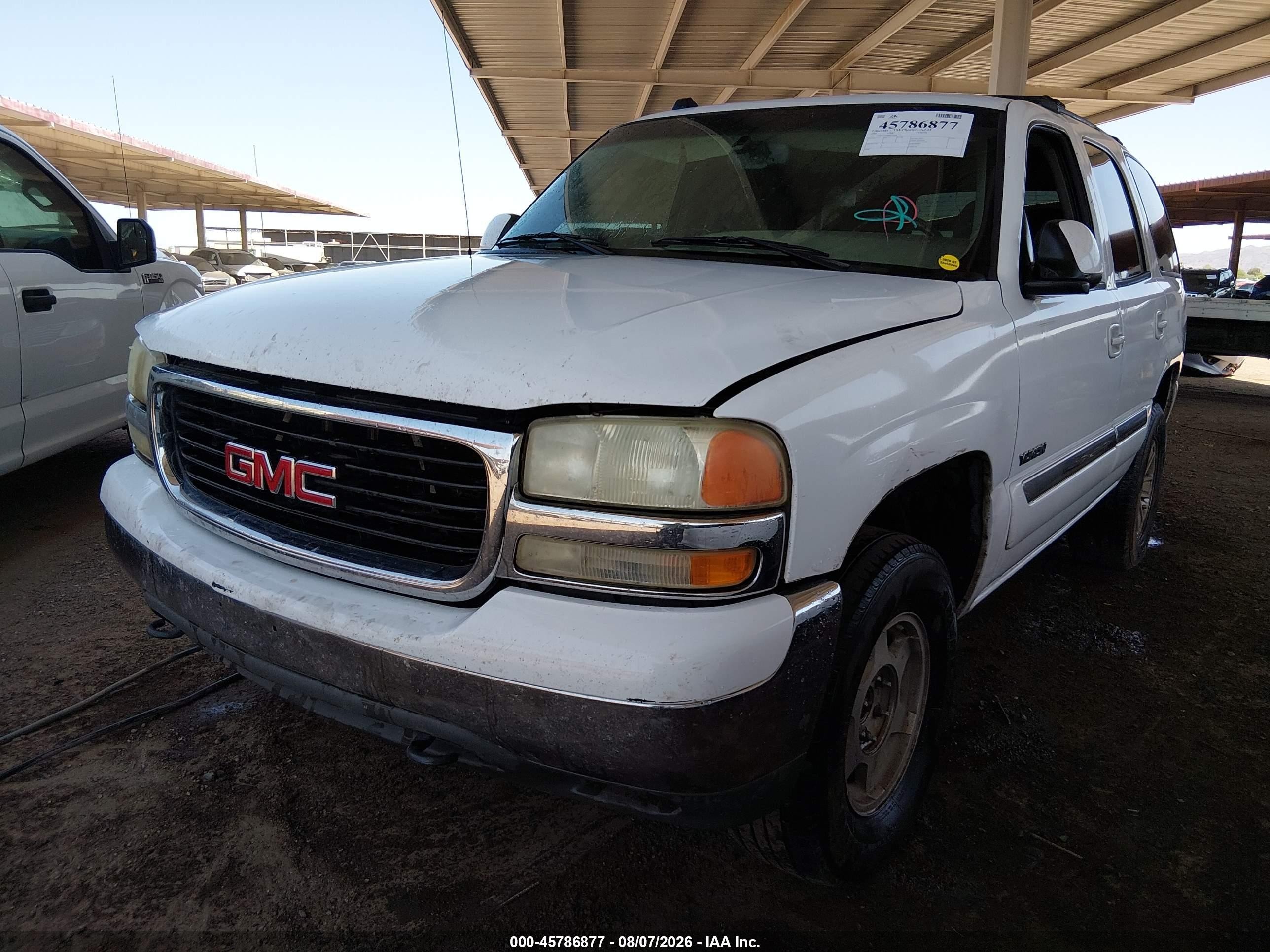 2004 Gmc Yukon Sle White vin: 1GKEK13T04R237038