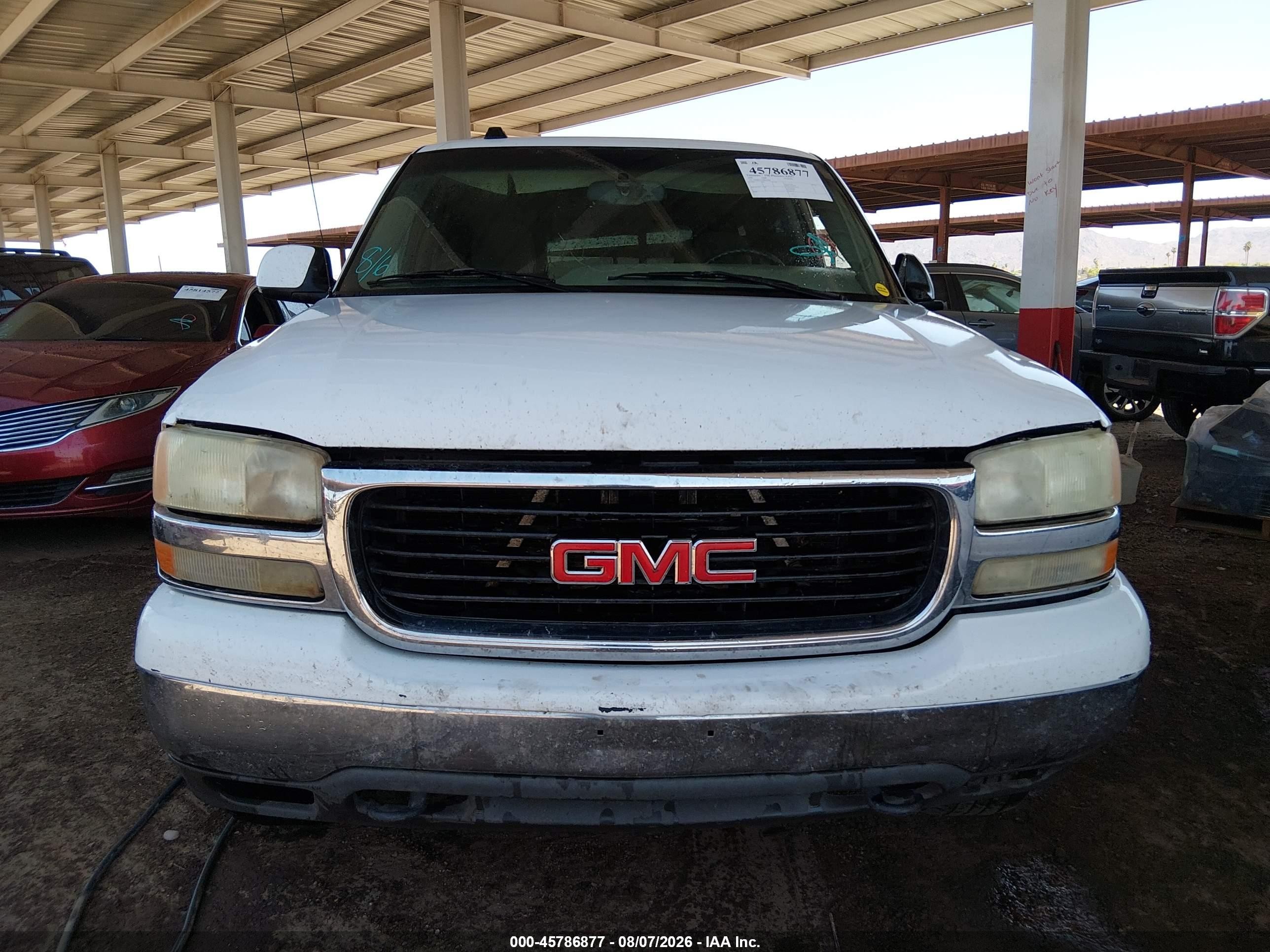 2004 Gmc Yukon Sle White vin: 1GKEK13T04R237038