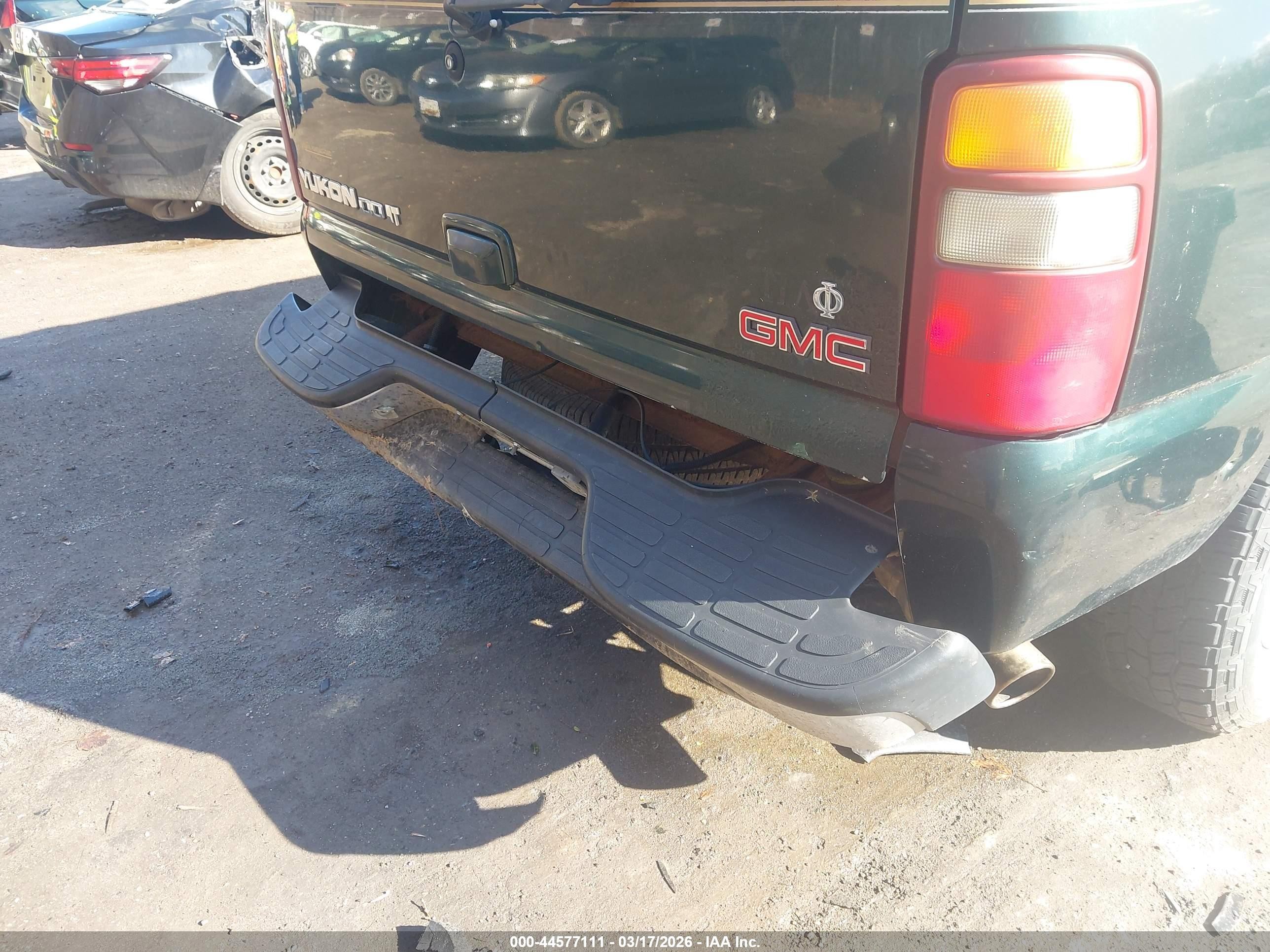 2001 Gmc Yukon Slt Green vin: 1GKEK13T21J294156