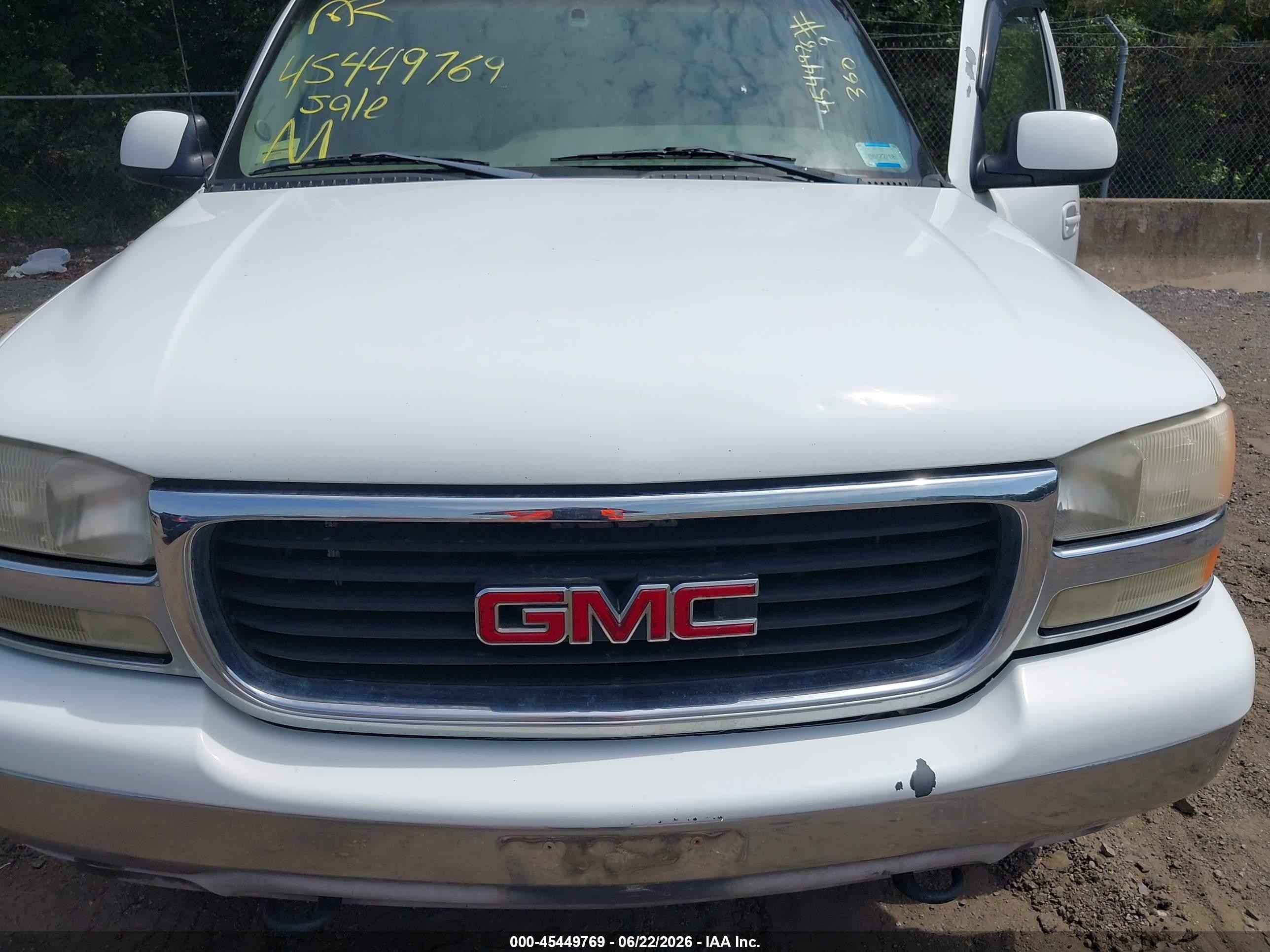 2005 Gmc Yukon Slt White vin: 1GKEK13T25J243262