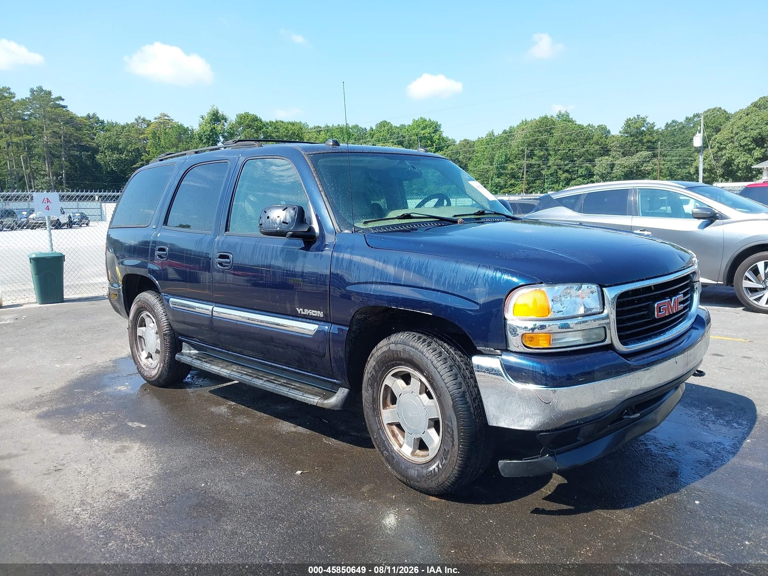 2005 Gmc Yukon Slt Dark Blue vin: 1GKEK13T35J221920