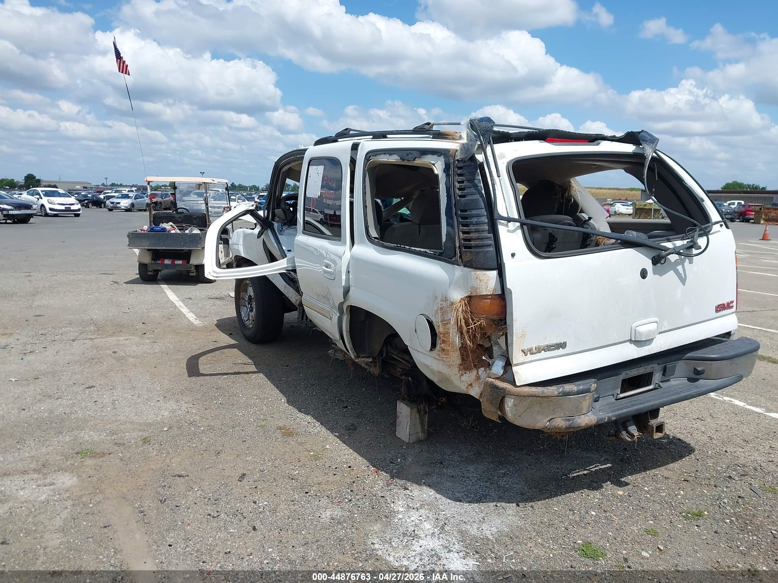 2003 Gmc Yukon Sle White vin: 1GKEK13T73J187946
