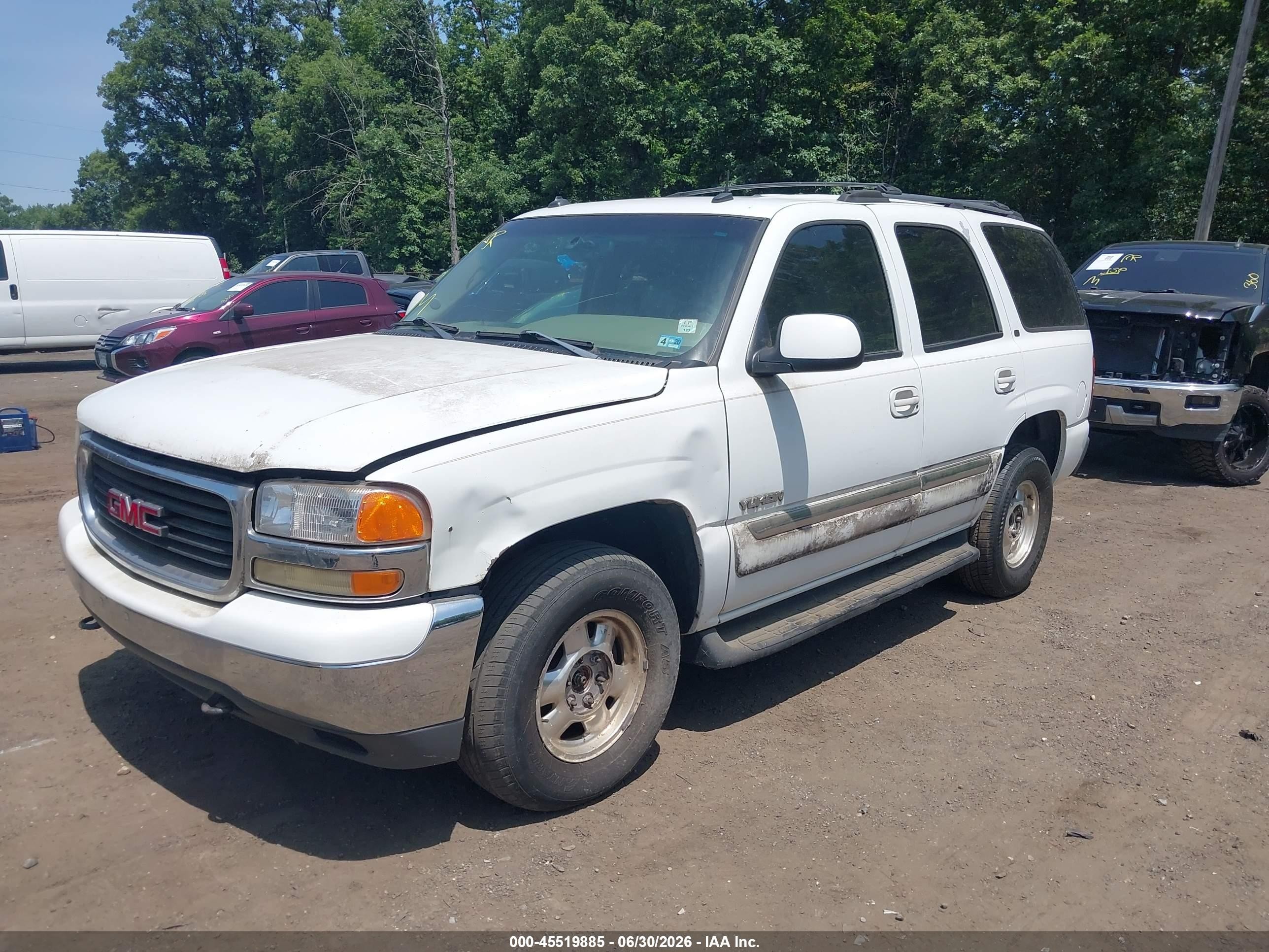 2003 Gmc Yukon Slt White vin: 1GKEK13T73R183462