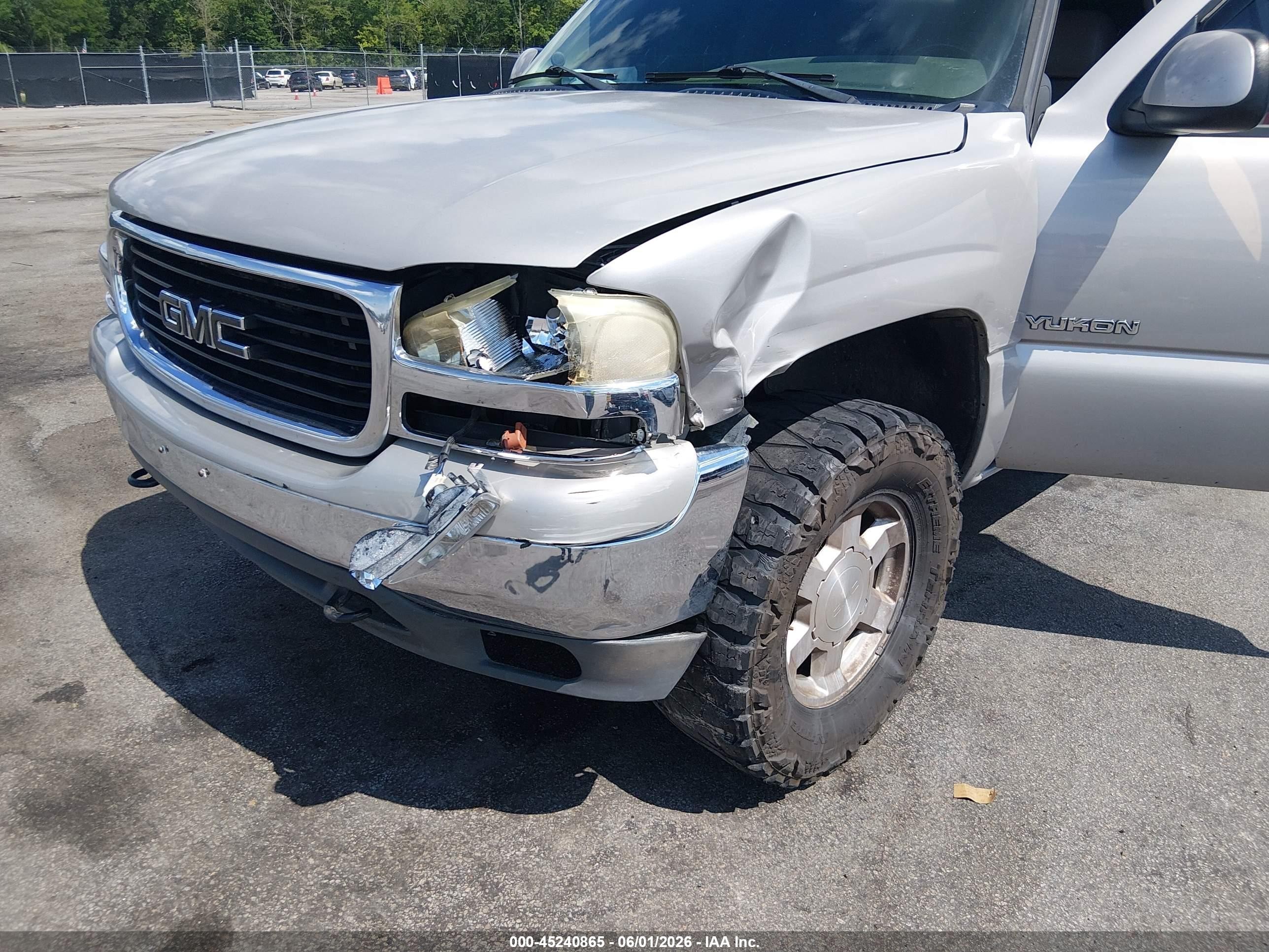 2005 Gmc Yukon Slt Gray vin: 1GKEK13T75J112599