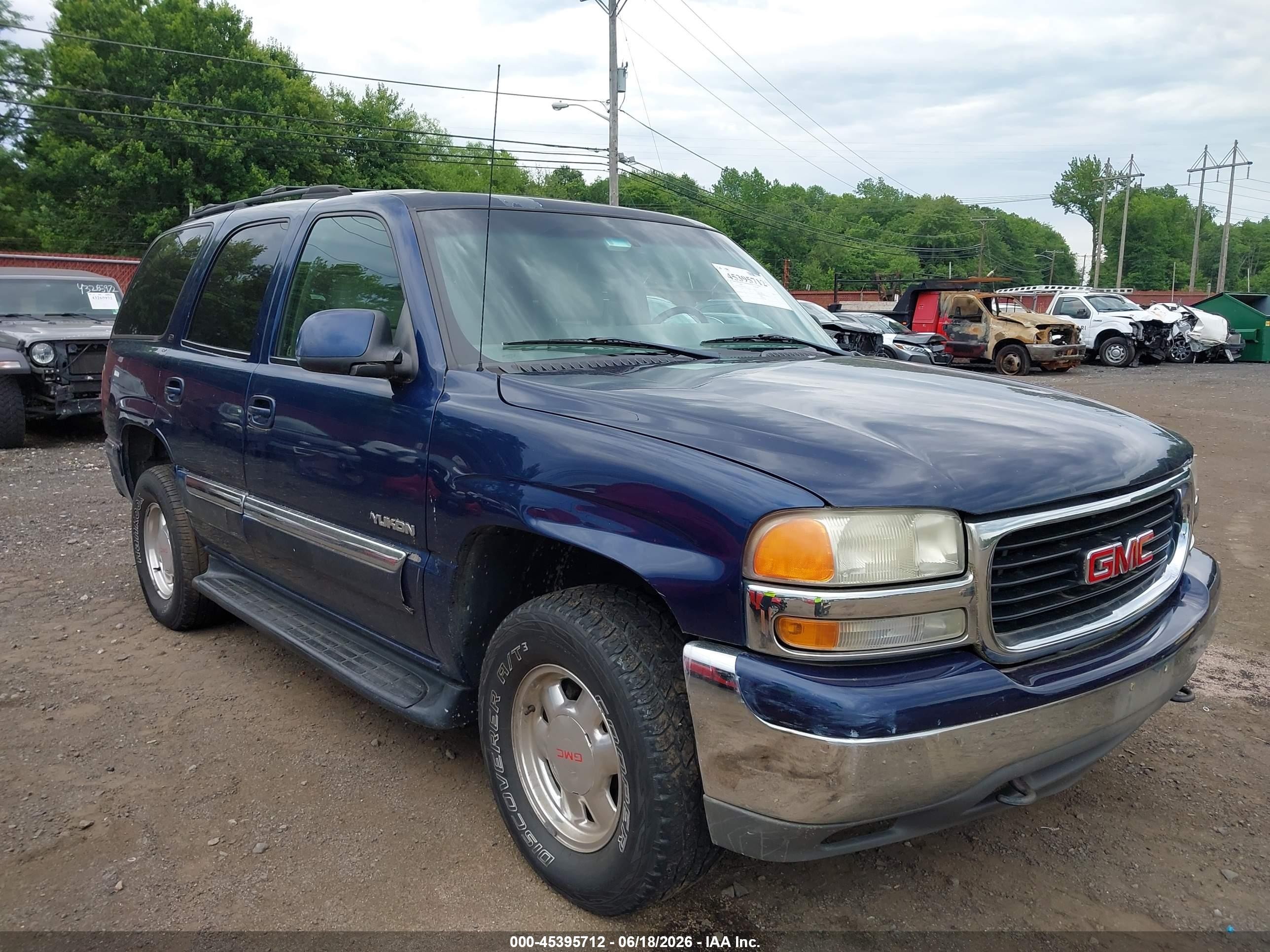 2001 Gmc Yukon Slt Blue vin: 1GKEK13T81R211685