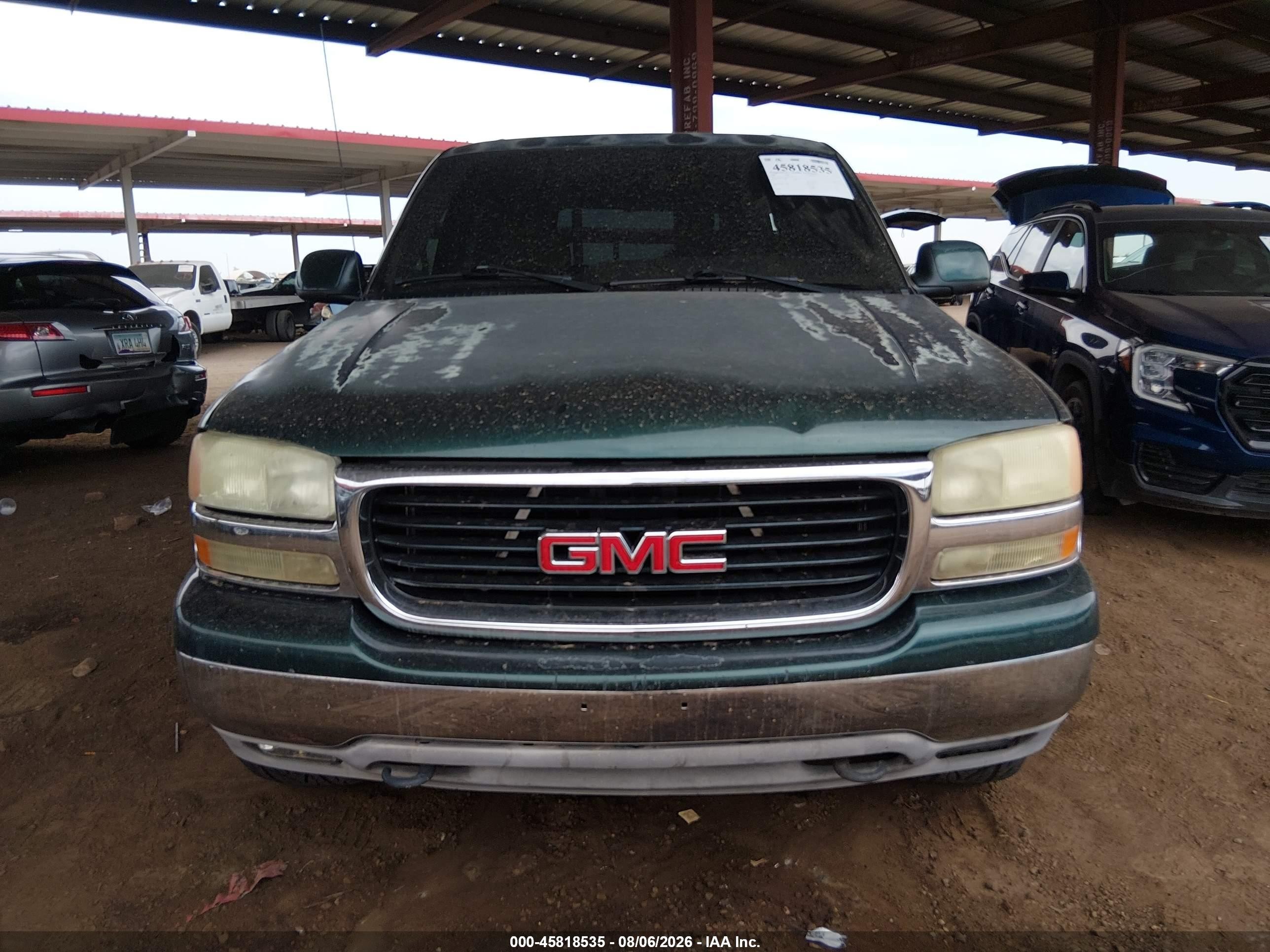 2001 Gmc Yukon Slt Green vin: 1GKEK13T81R212545