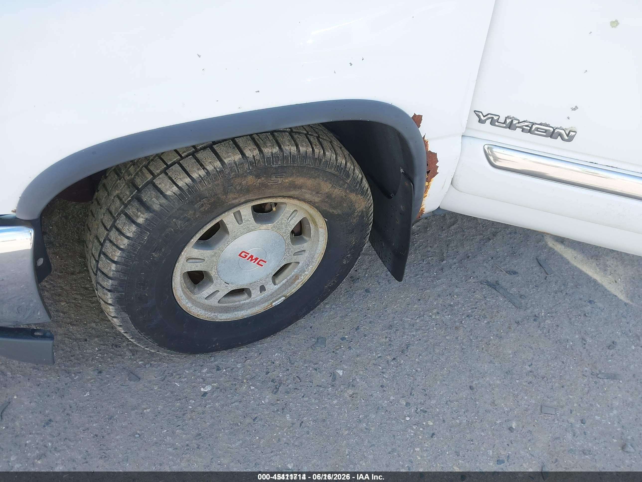 2001 Gmc Yukon Sle White vin: 1GKEK13T91J299192