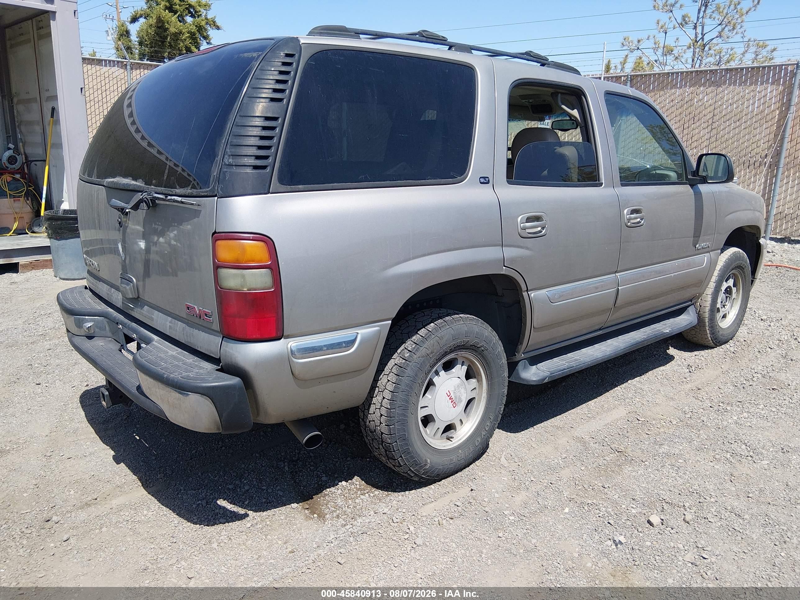 2001 Gmc Yukon Slt Gold vin: 1GKEK13T91R153926