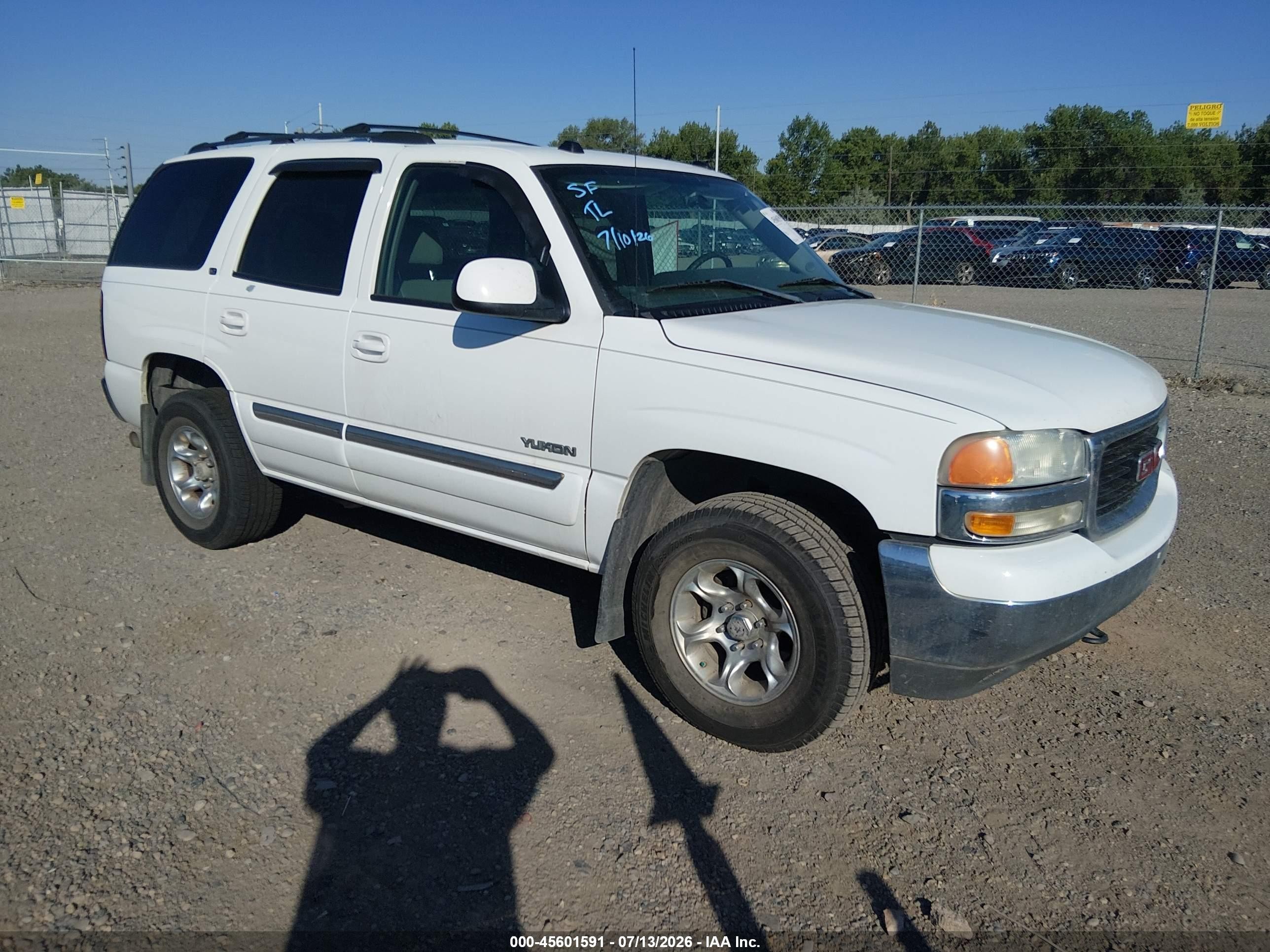 2004 Gmc Yukon Slt White vin: 1GKEK13Z24J256984