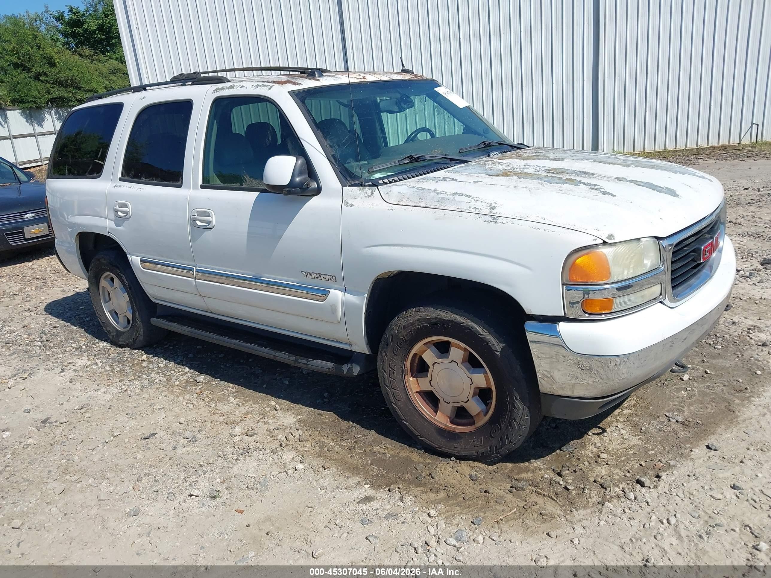 2004 Gmc Yukon Slt White vin: 1GKEK13Z44J103216