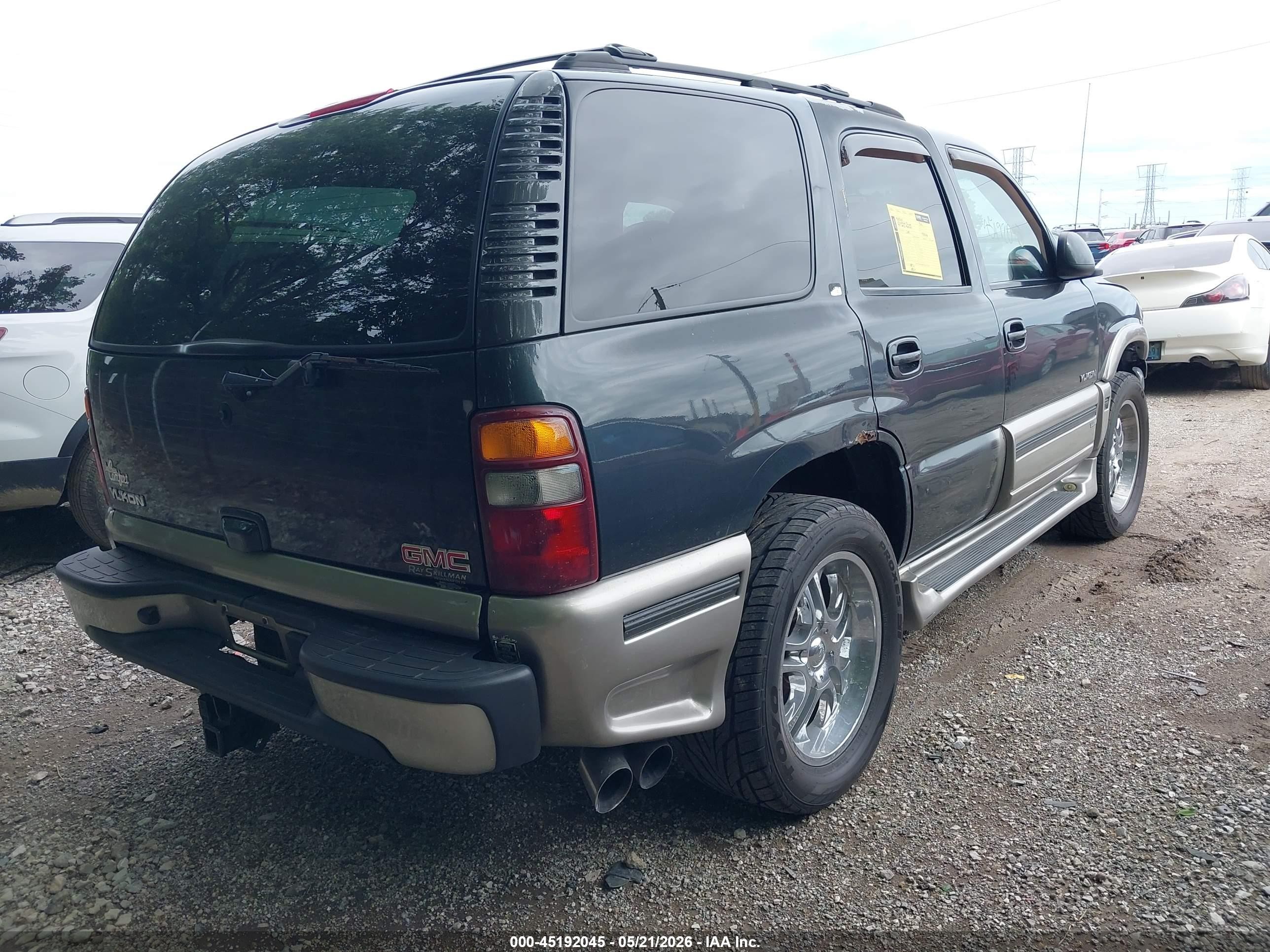 2003 Gmc Yukon Slt Gray vin: 1GKEK13Z93R235730