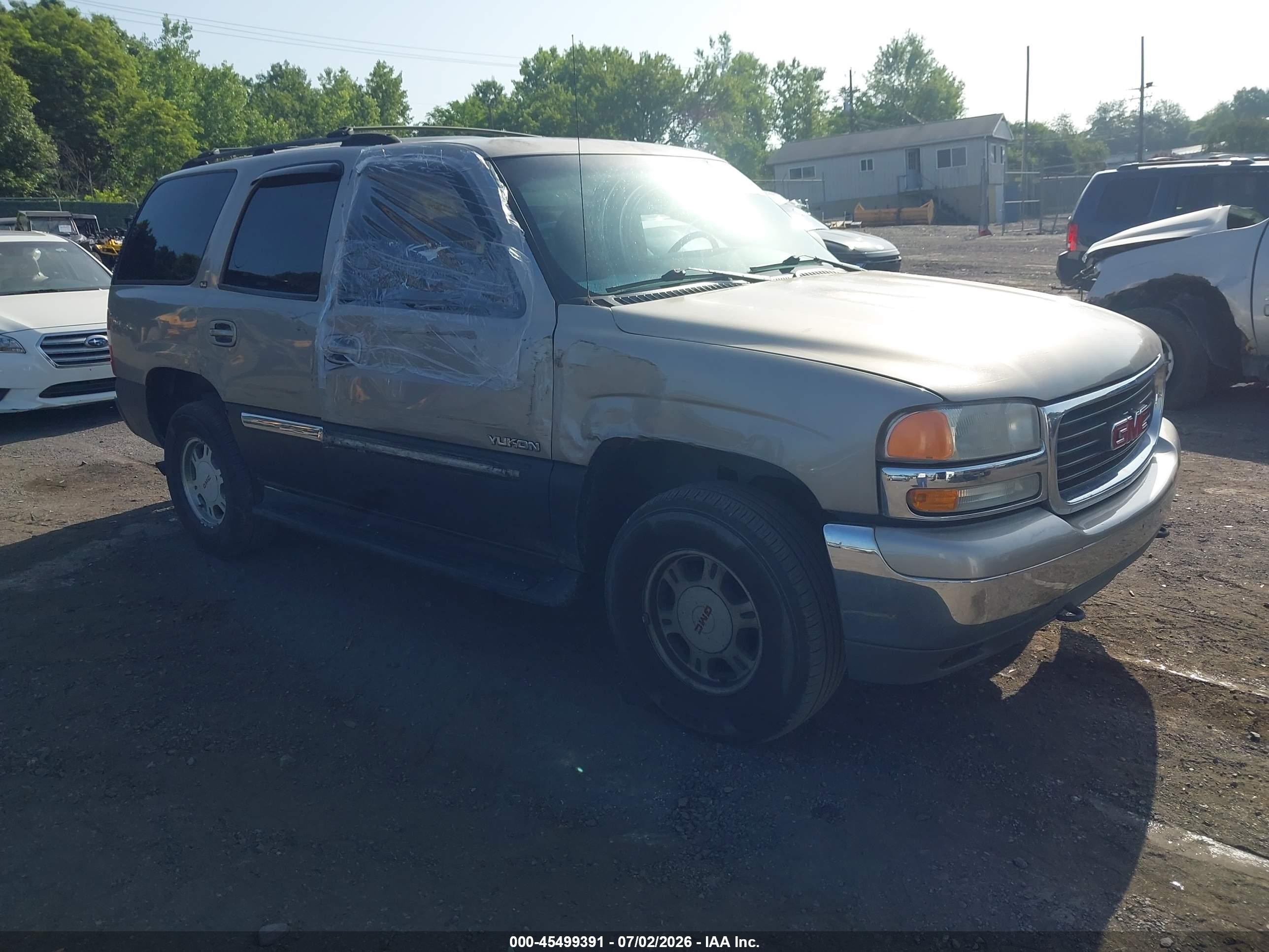 2002 Gmc Yukon Sle Brown vin: 1GKEK13ZX2J317656