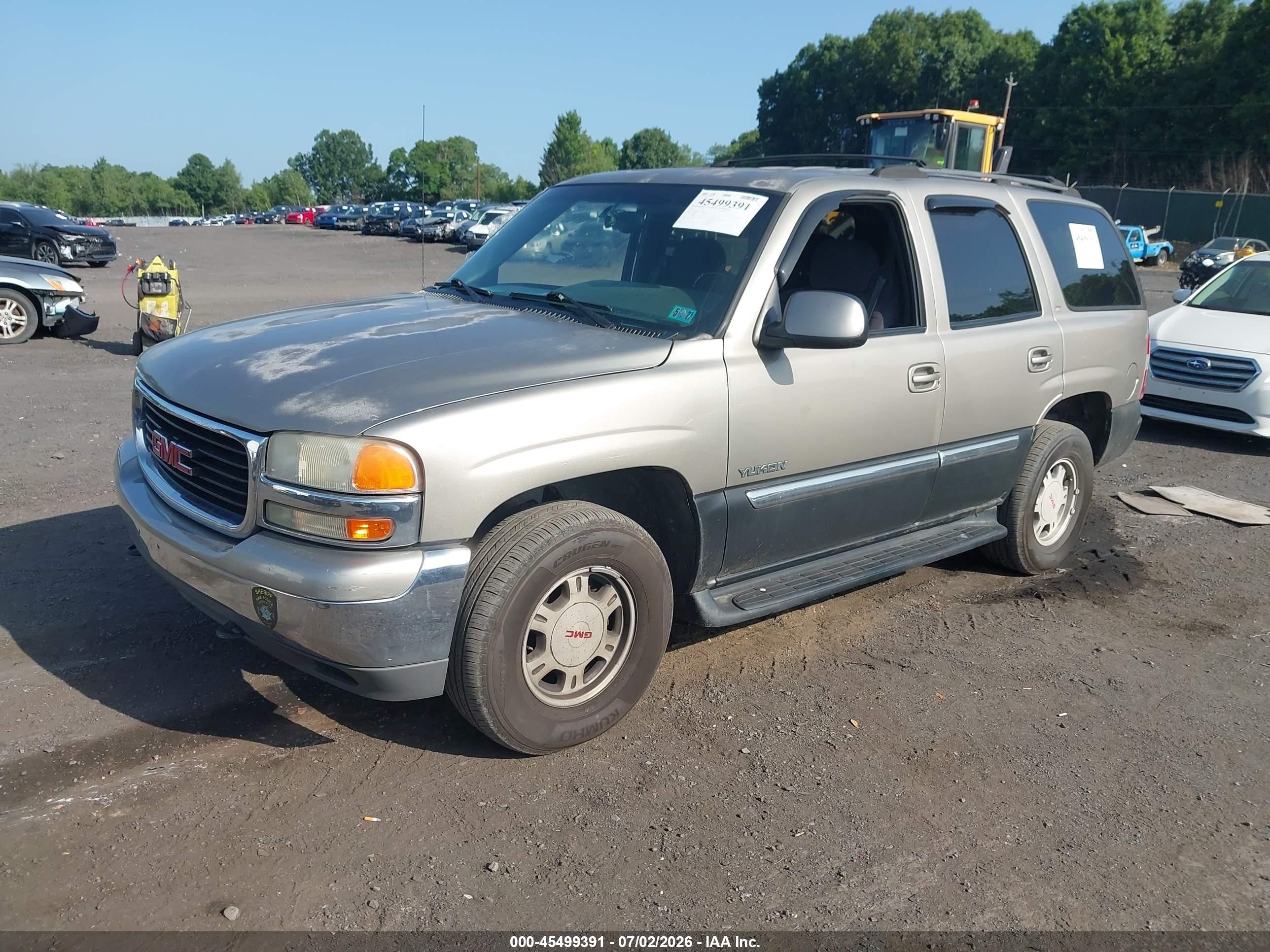 2002 Gmc Yukon Sle Brown vin: 1GKEK13ZX2J317656