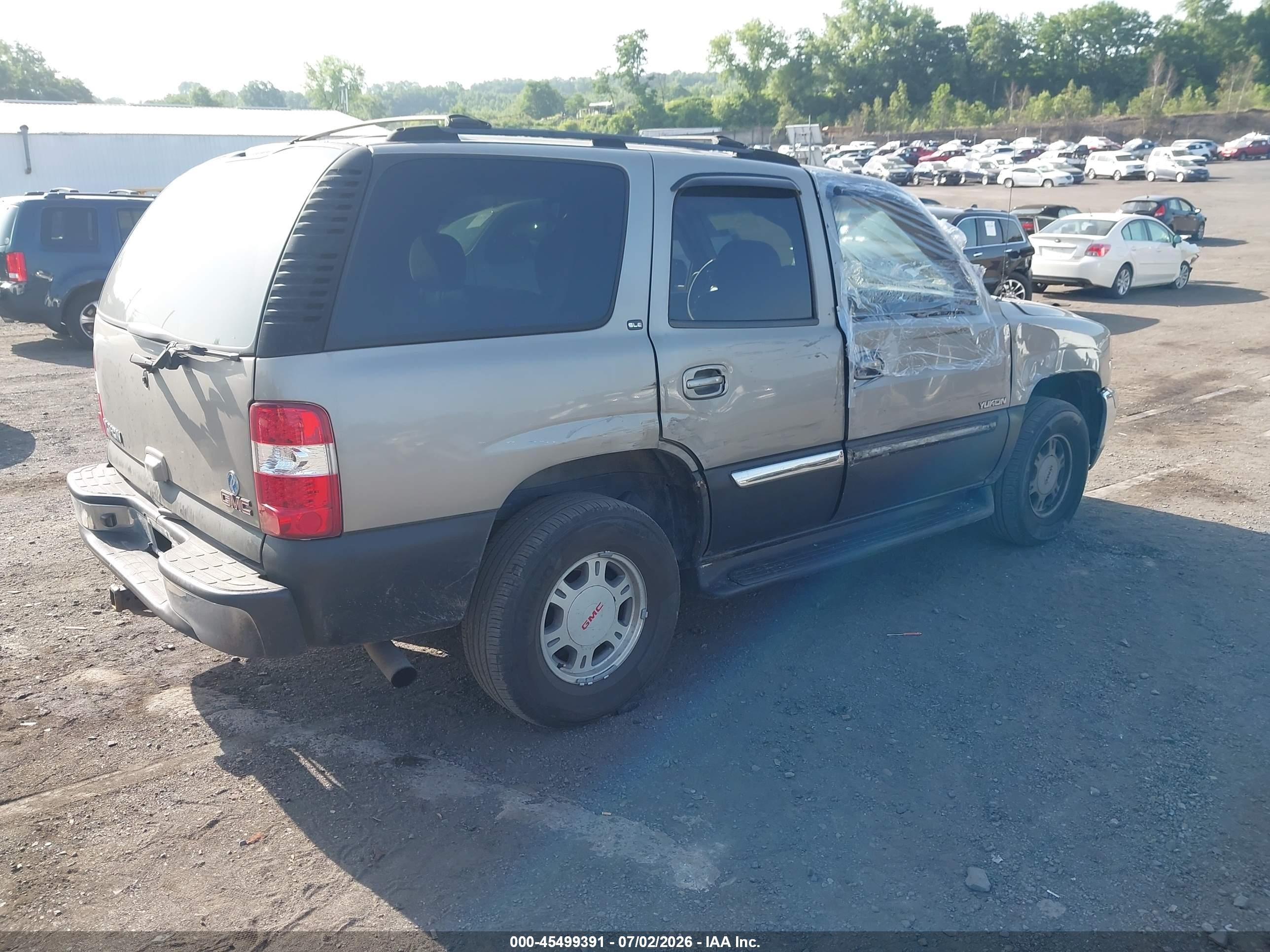2002 Gmc Yukon Sle Brown vin: 1GKEK13ZX2J317656