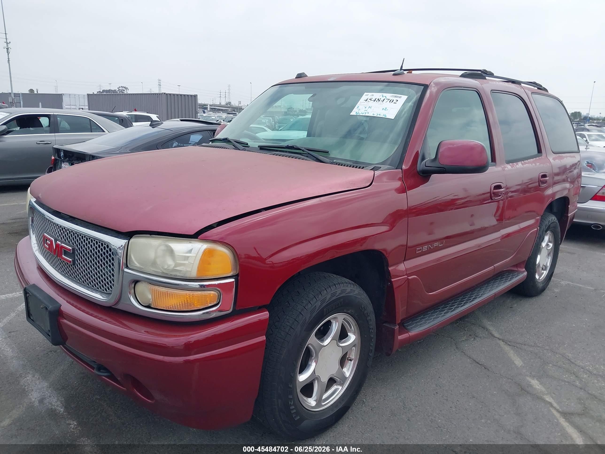 2005 Gmc Yukon Denali Maroon vin: 1GKEK63U05J216549