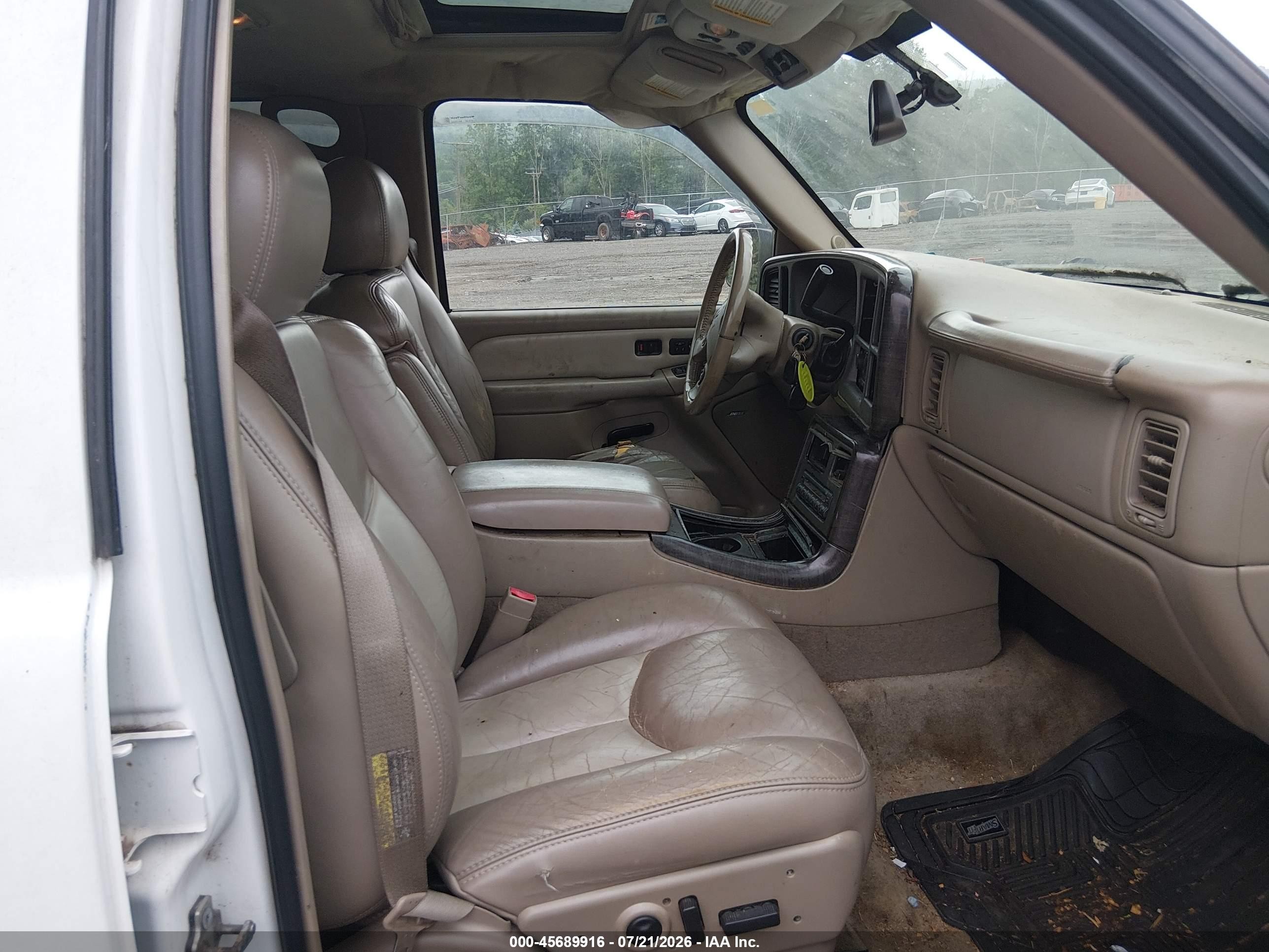 2004 Gmc Yukon Denali White vin: 1GKEK63U14J223136