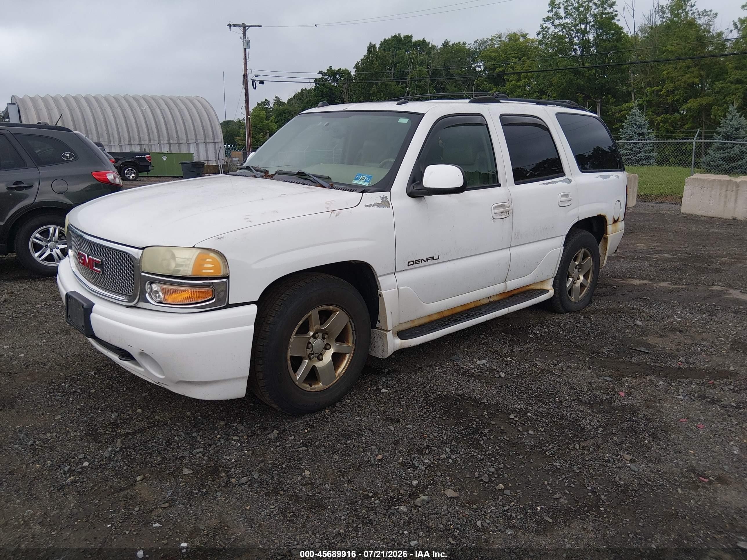 2004 Gmc Yukon Denali White vin: 1GKEK63U14J223136