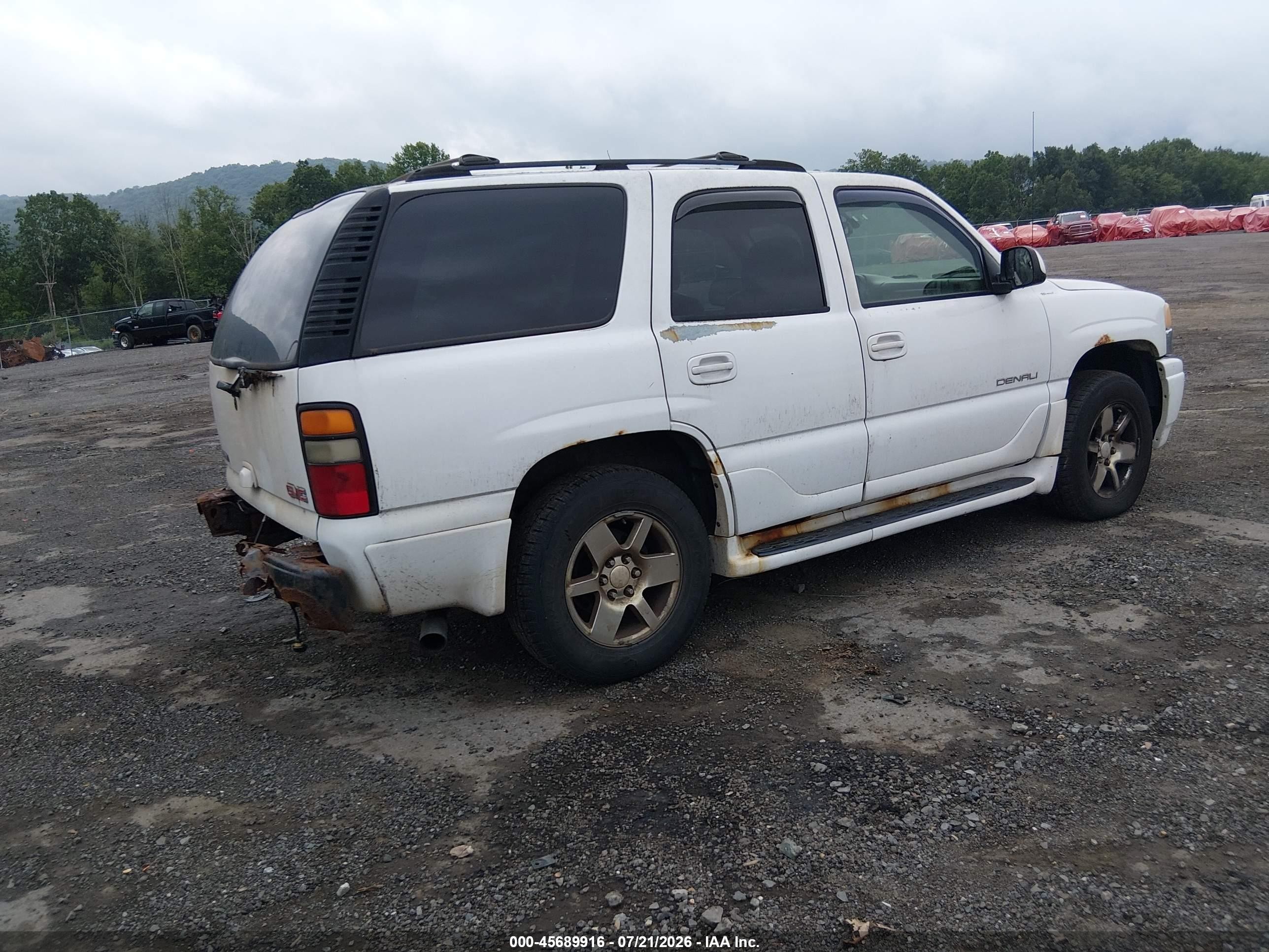 2004 Gmc Yukon Denali White vin: 1GKEK63U14J223136