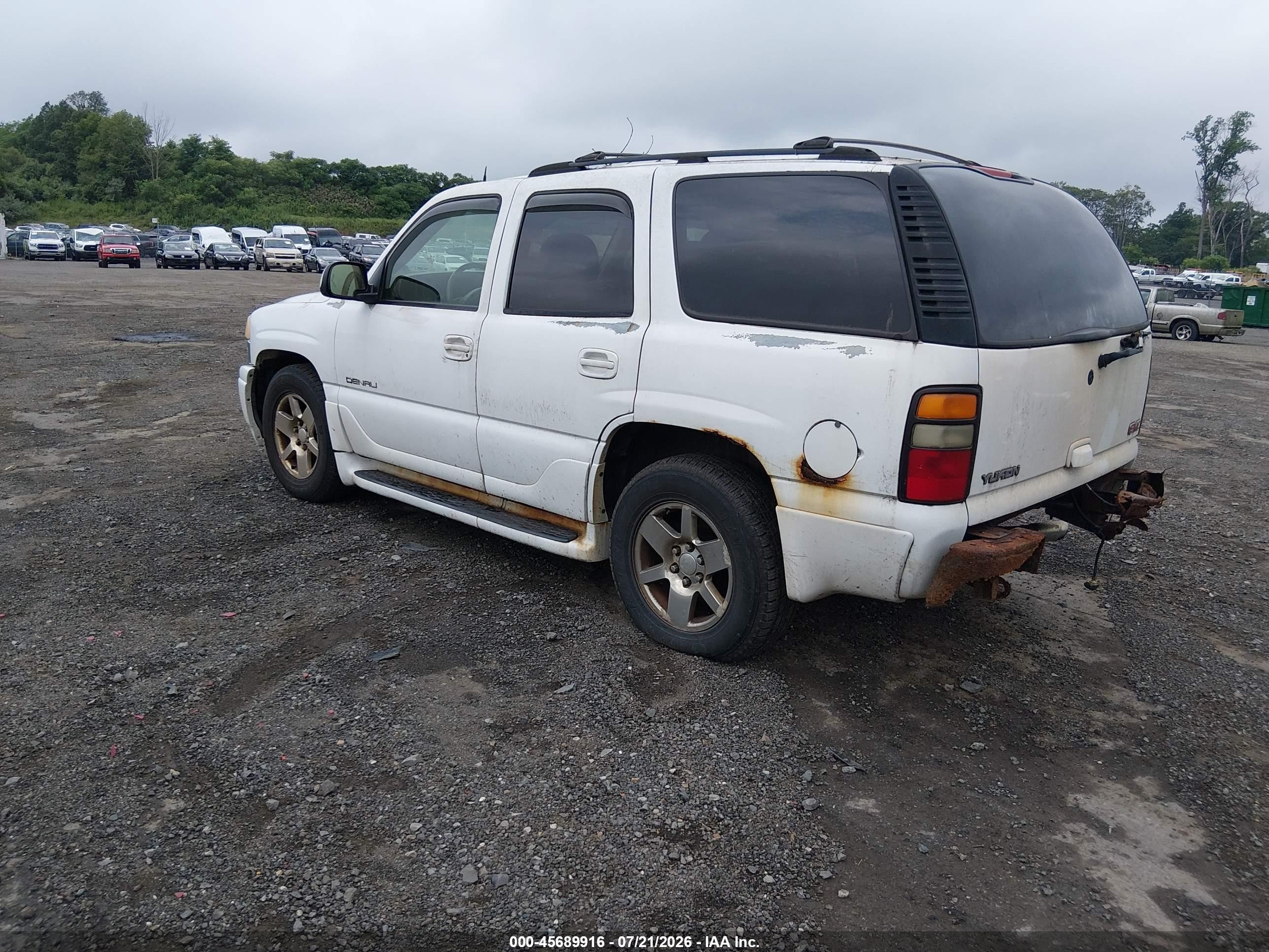 2004 Gmc Yukon Denali White vin: 1GKEK63U14J223136