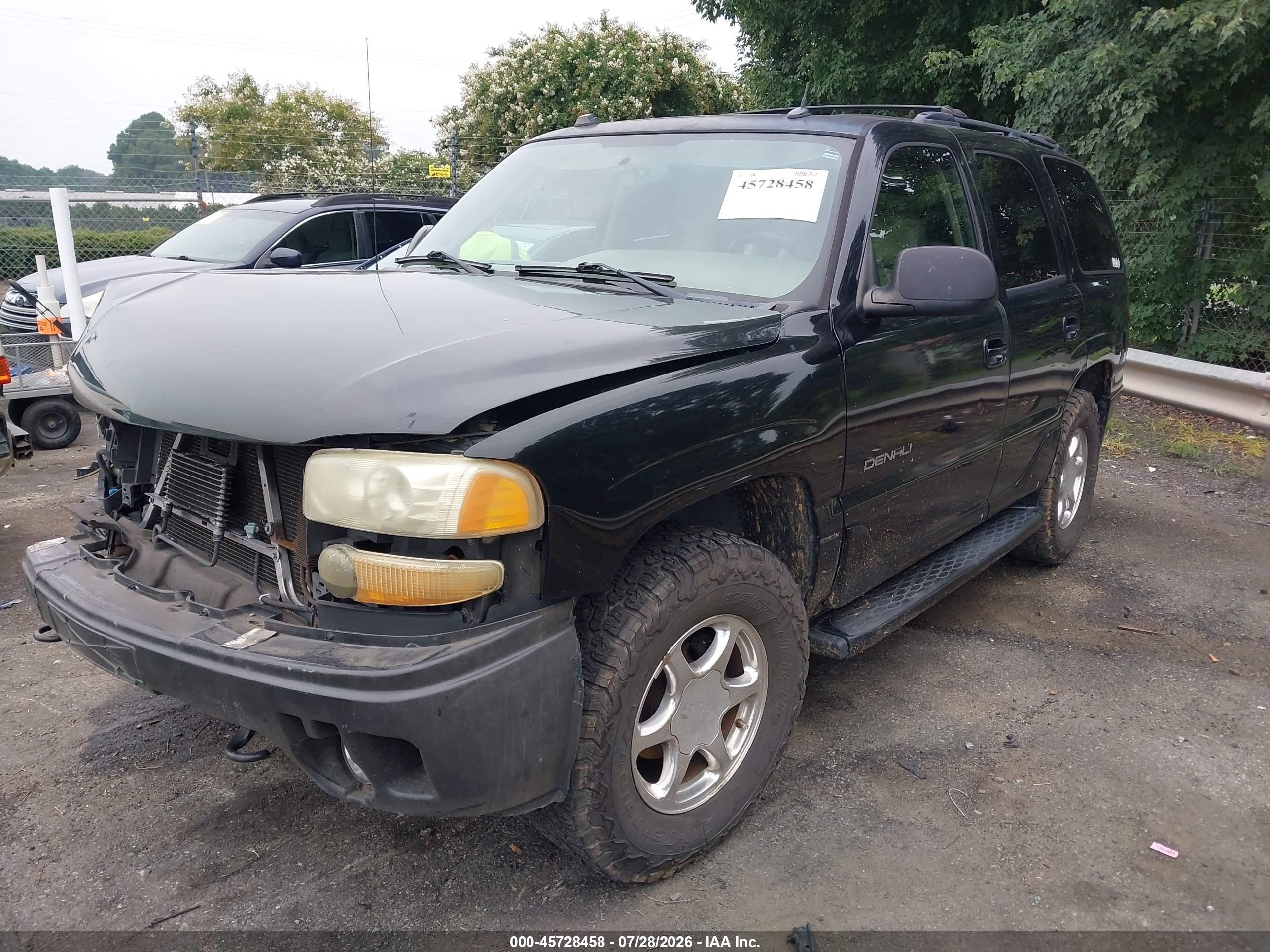 2005 Gmc Yukon Denali Black vin: 1GKEK63U25J255675