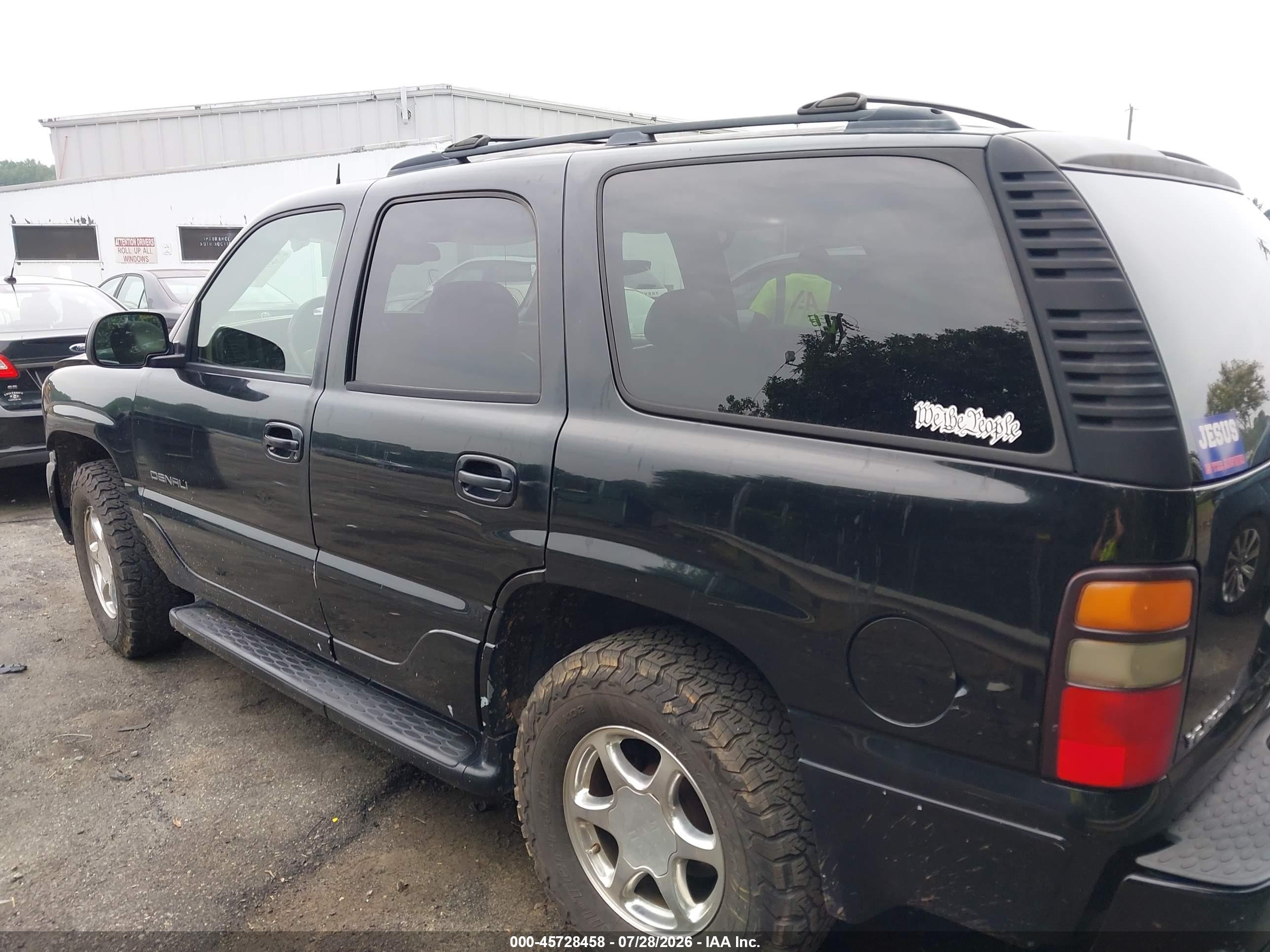 2005 Gmc Yukon Denali Black vin: 1GKEK63U25J255675