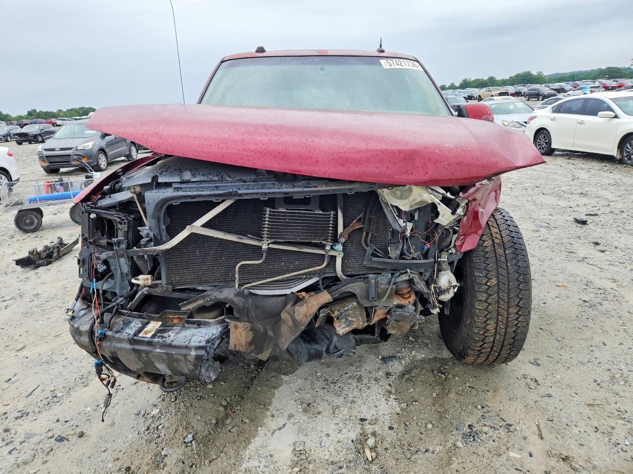 2004 Gmc Yukon Denali Red vin: 1GKEK63U44J245616