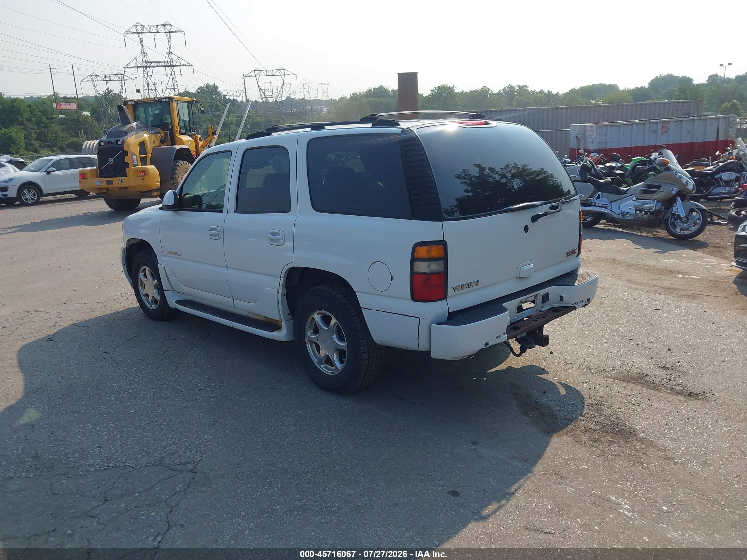 2004 Gmc Yukon Denali Белый vin: 1GKEK63U44J298574