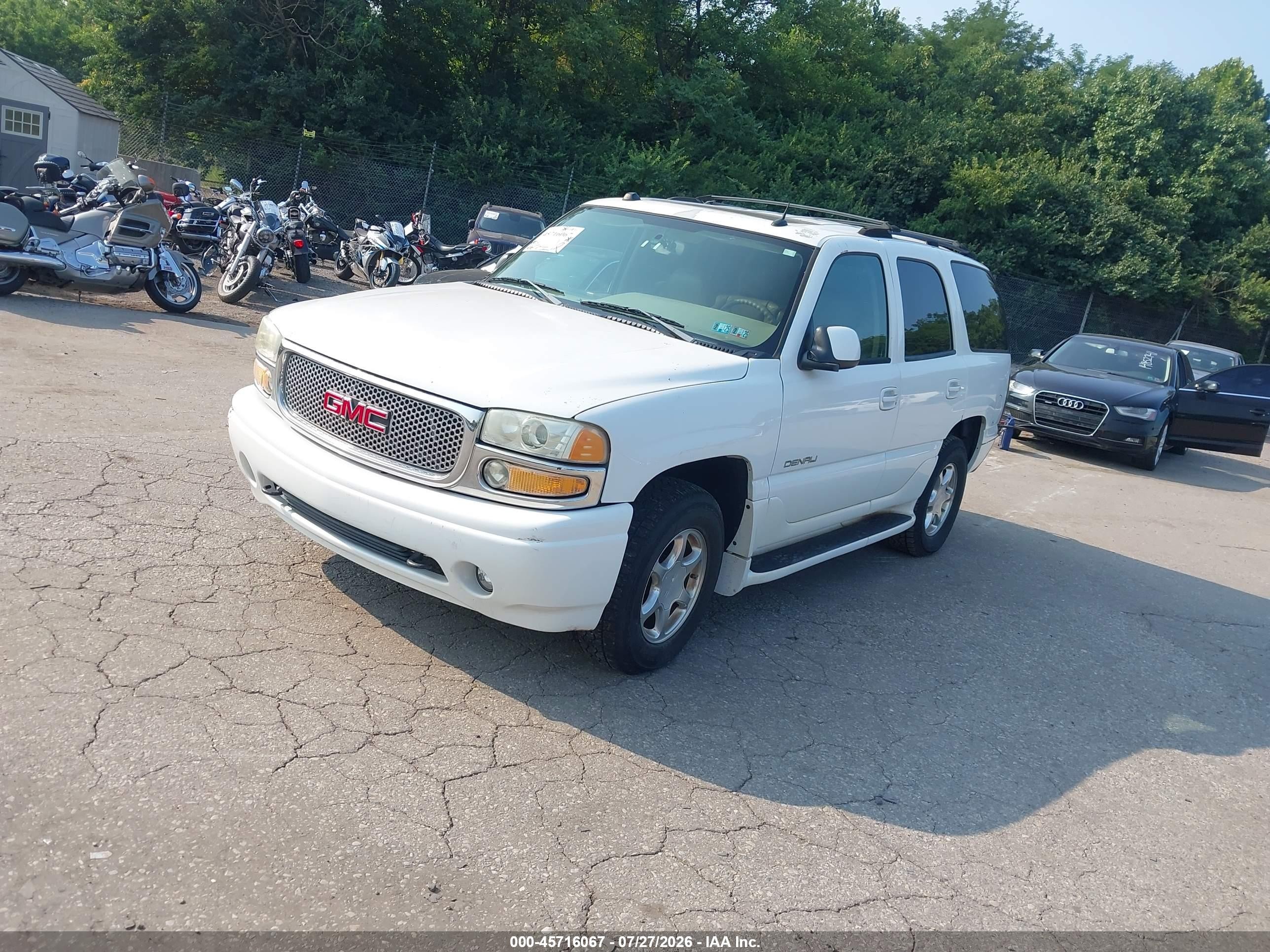 2004 Gmc Yukon Denali Белый vin: 1GKEK63U44J298574