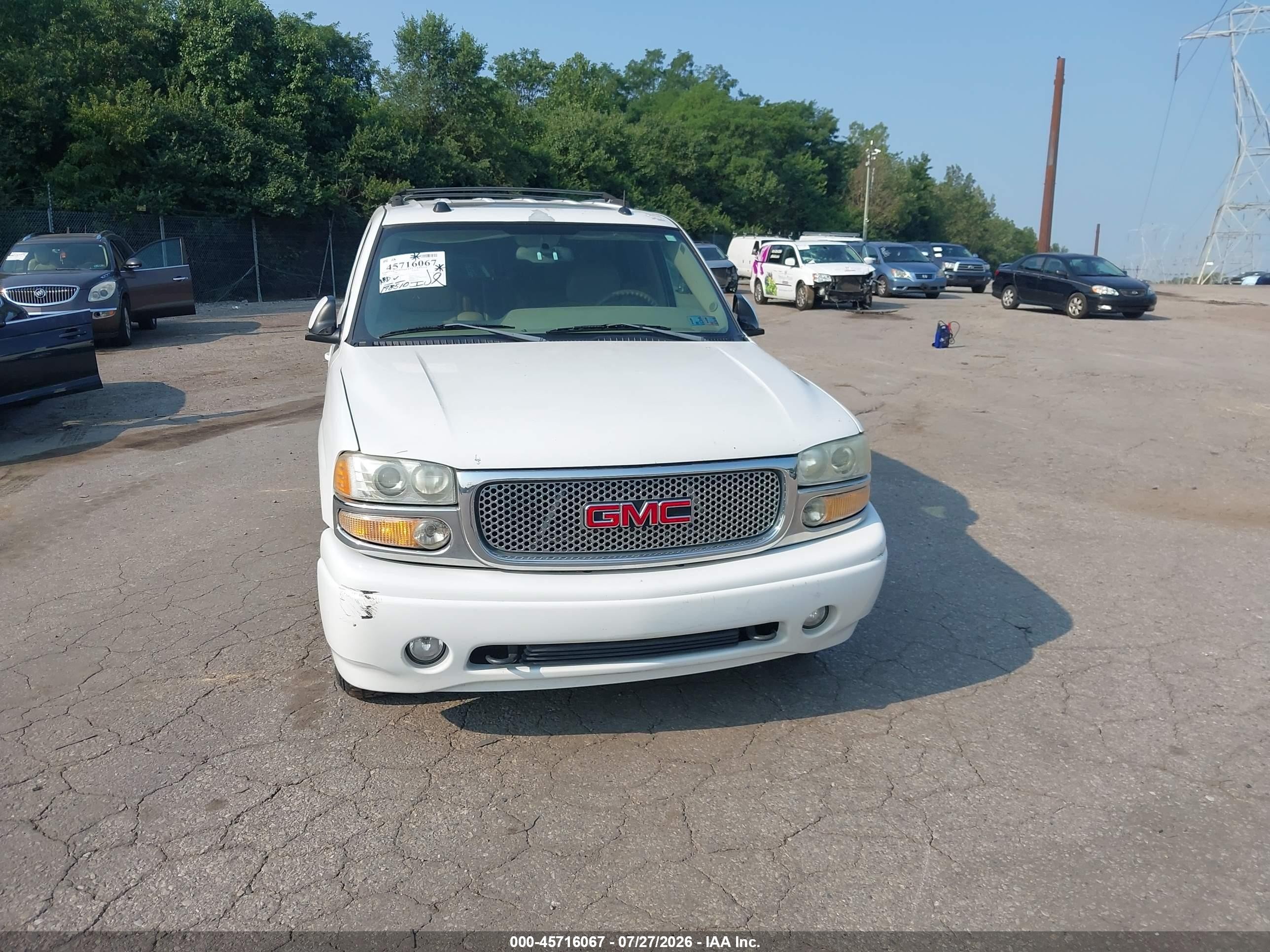 2004 Gmc Yukon Denali Белый vin: 1GKEK63U44J298574
