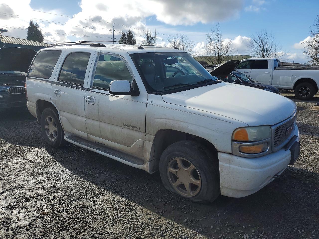 2003 Gmc Yukon Denali White vin: 1GKEK63U53J271849