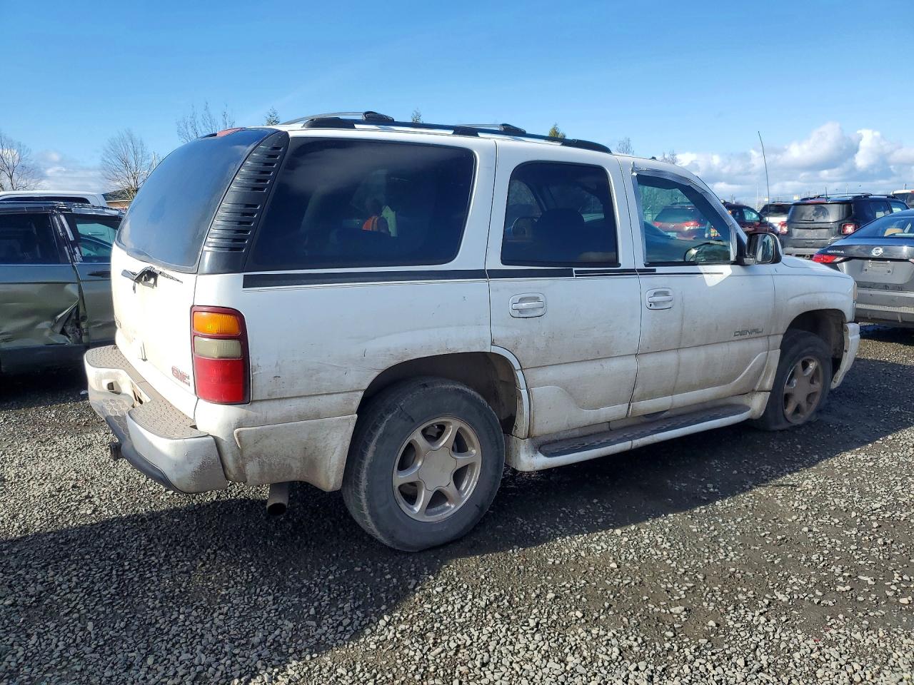 2003 Gmc Yukon Denali White vin: 1GKEK63U53J271849