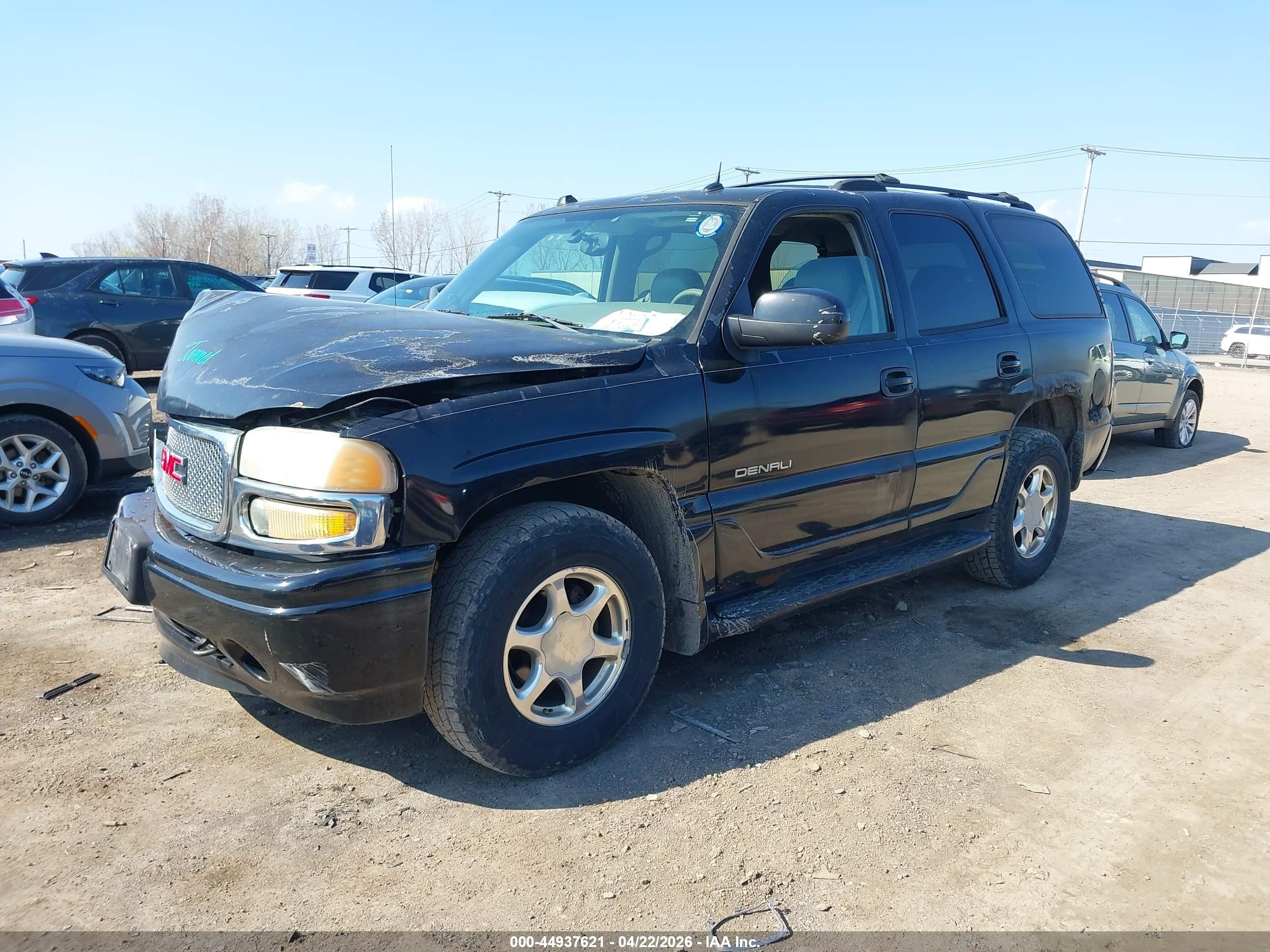 2004 Gmc Yukon Denali Black vin: 1GKEK63U54J272999