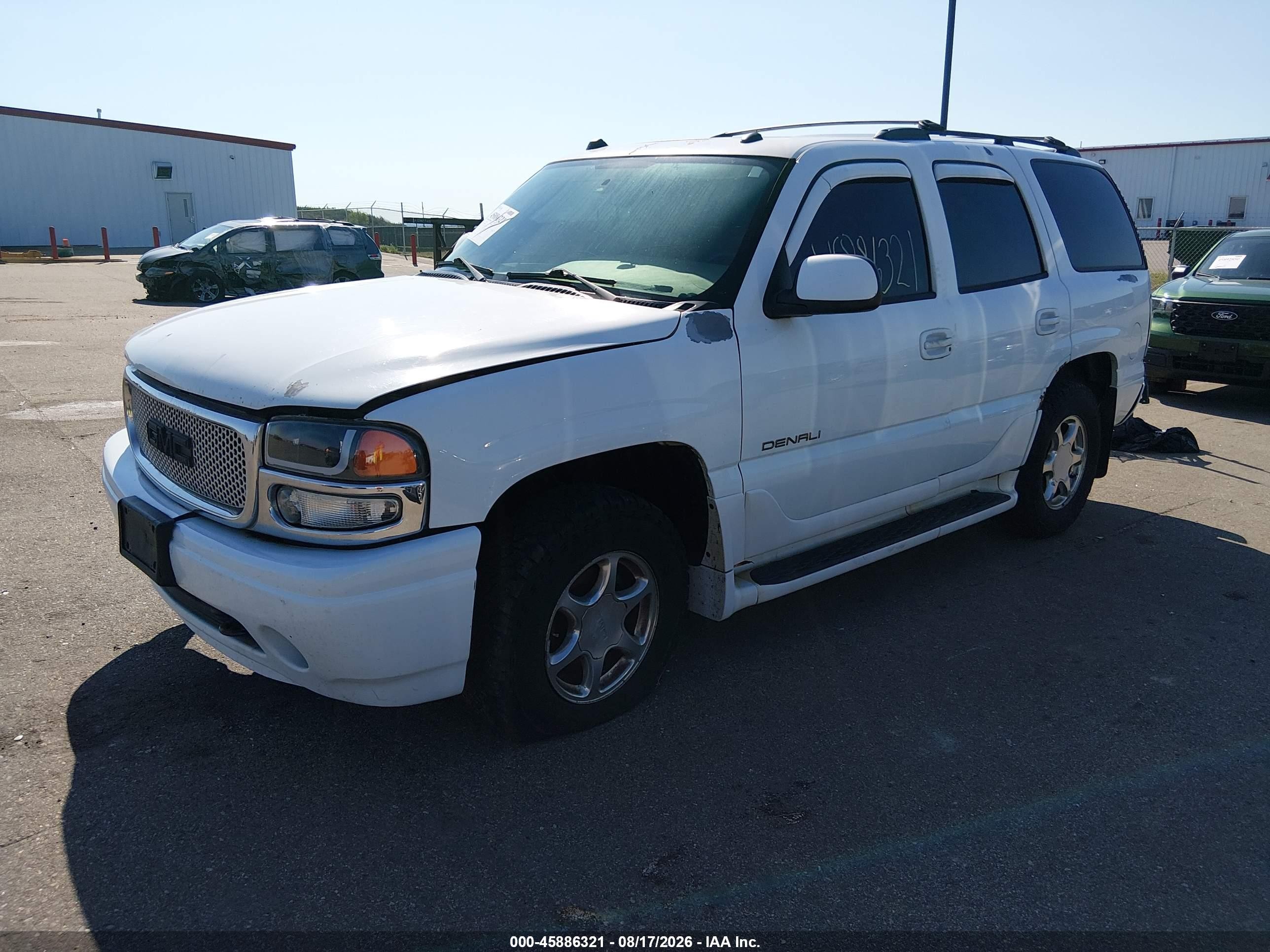 2005 Gmc Yukon Denali White vin: 1GKEK63U65J239916