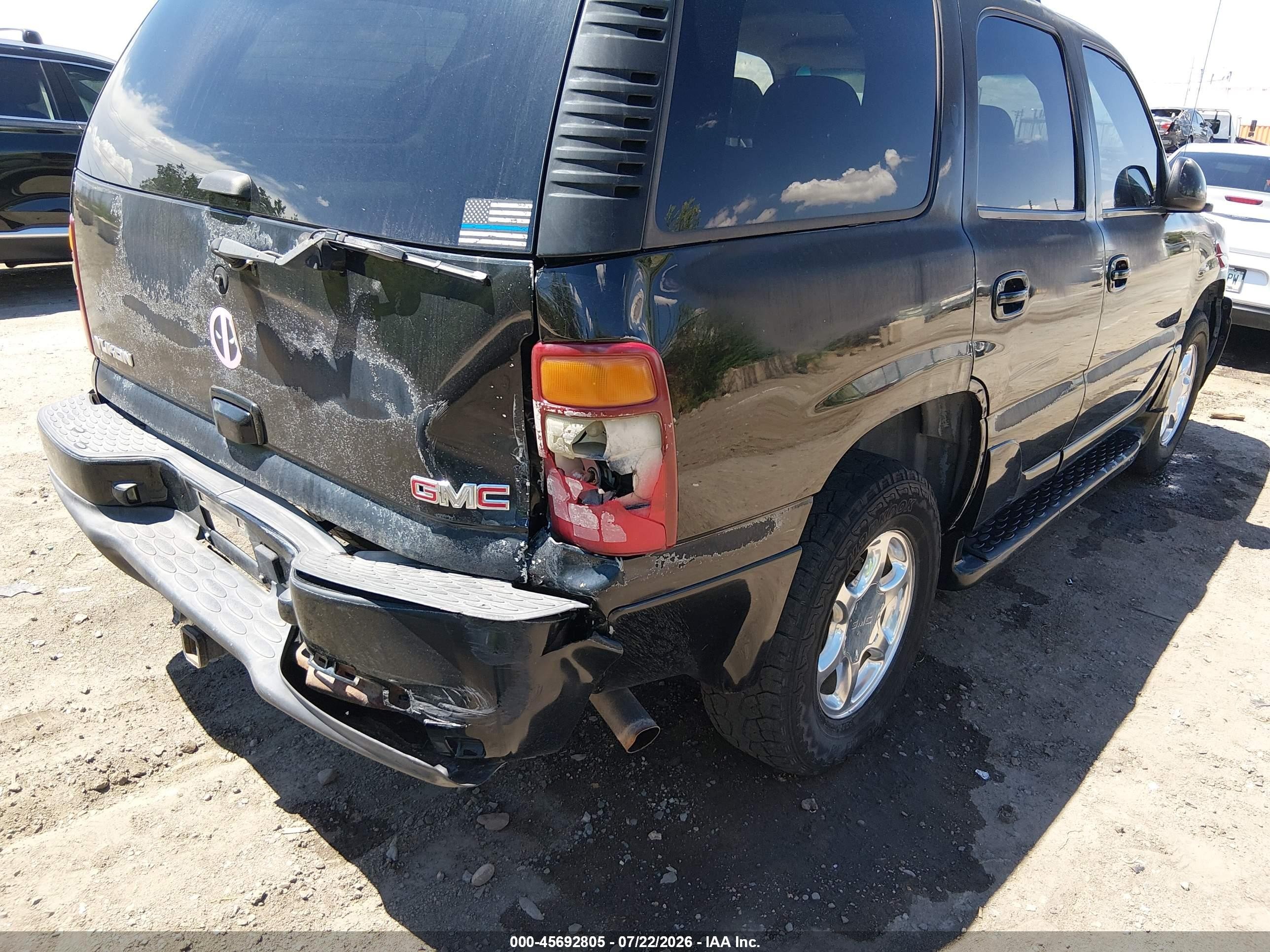 2003 Gmc Yukon Denali Black vin: 1GKEK63U83J300616