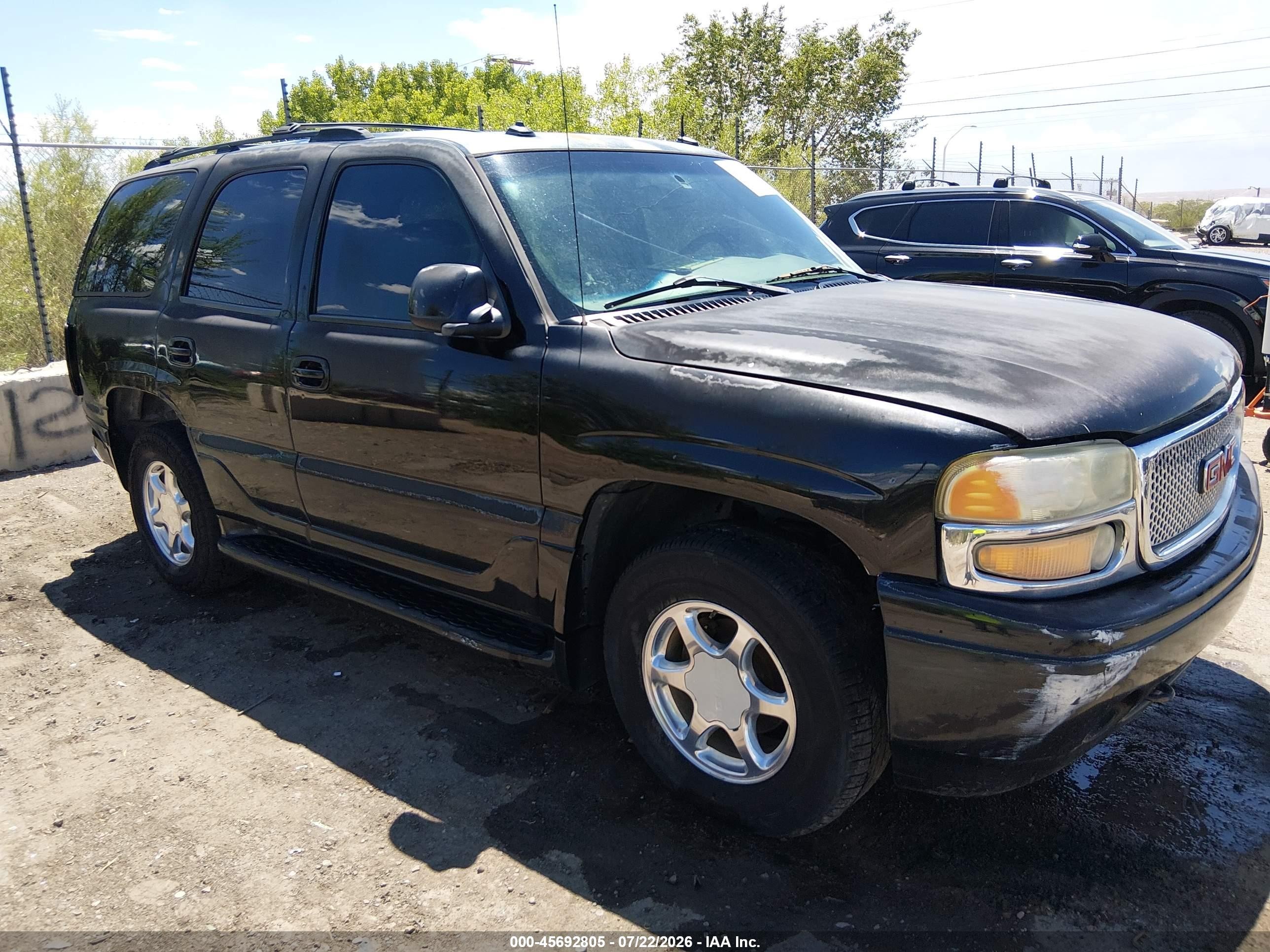 2003 Gmc Yukon Denali Black vin: 1GKEK63U83J300616