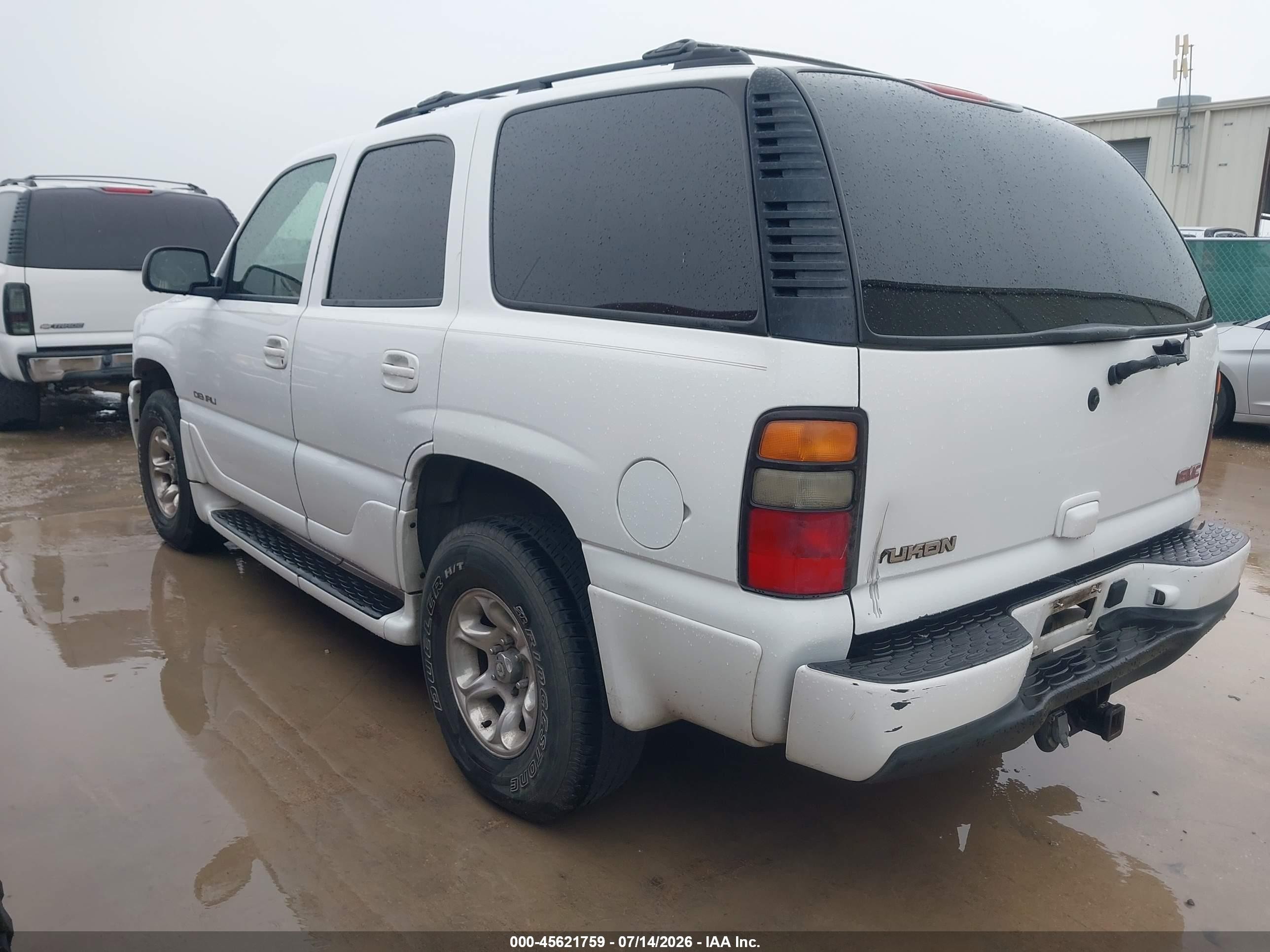 2005 Gmc Yukon Denali White vin: 1GKEK63U85J114254