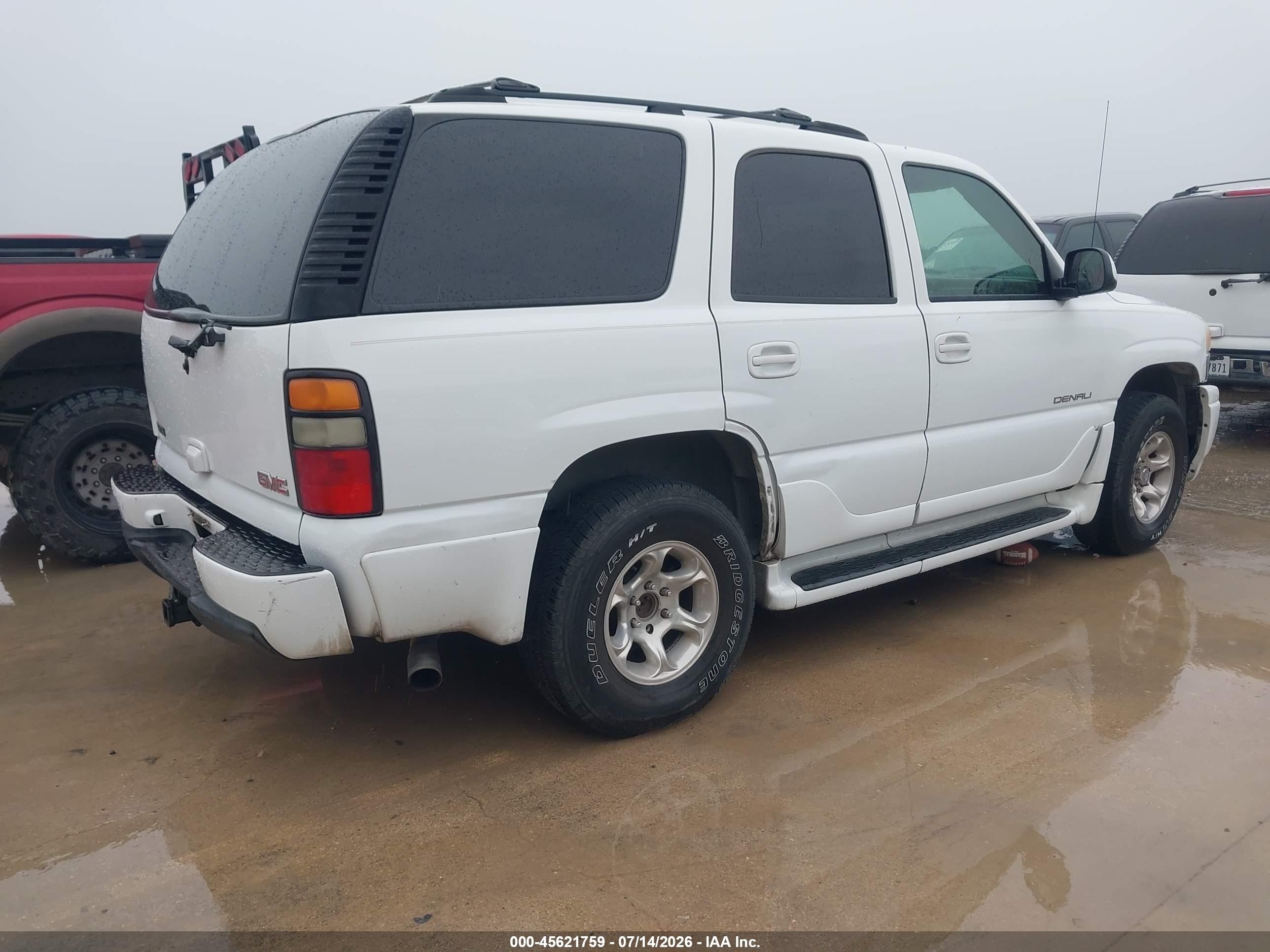 2005 Gmc Yukon Denali White vin: 1GKEK63U85J114254