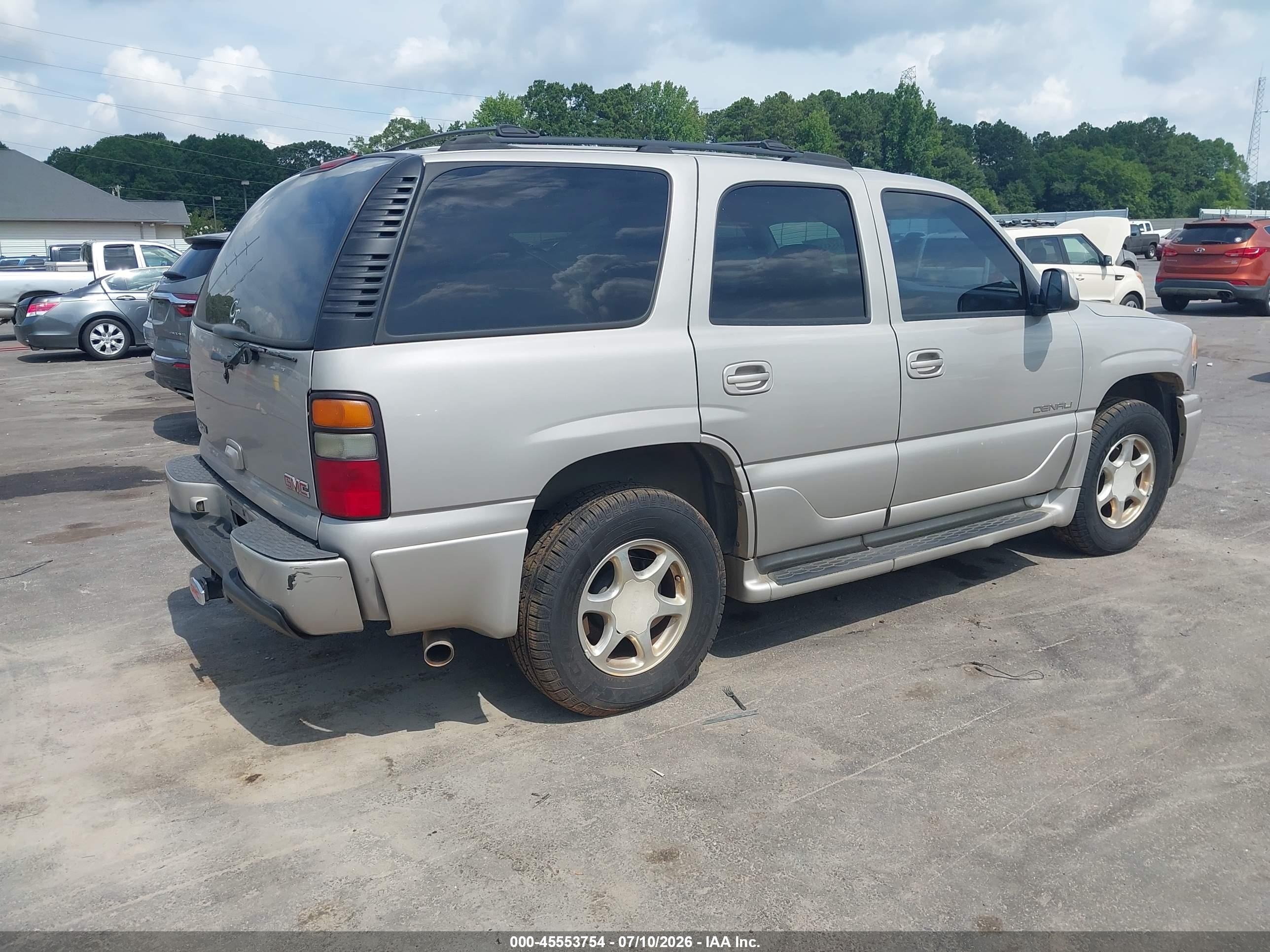 2005 Gmc Yukon Denali Серый vin: 1GKEK63U85J124251