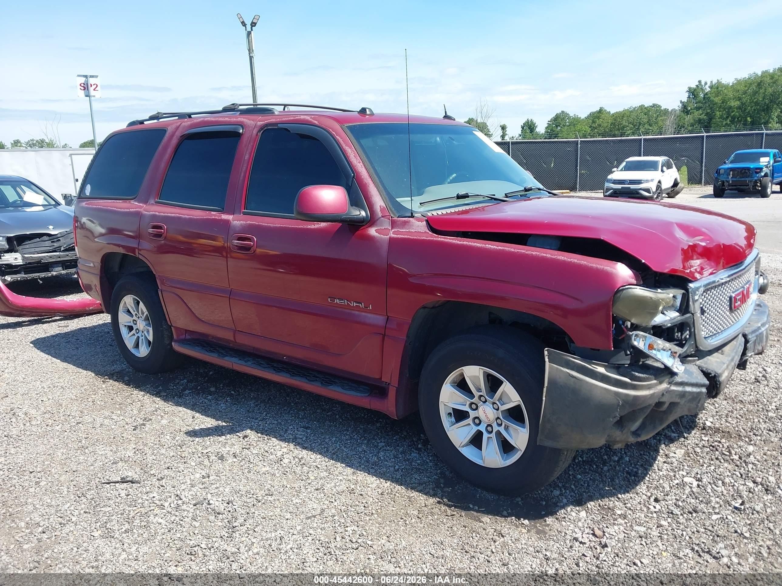 2005 Gmc Yukon Denali Burgundy vin: 1GKEK63U85J267698