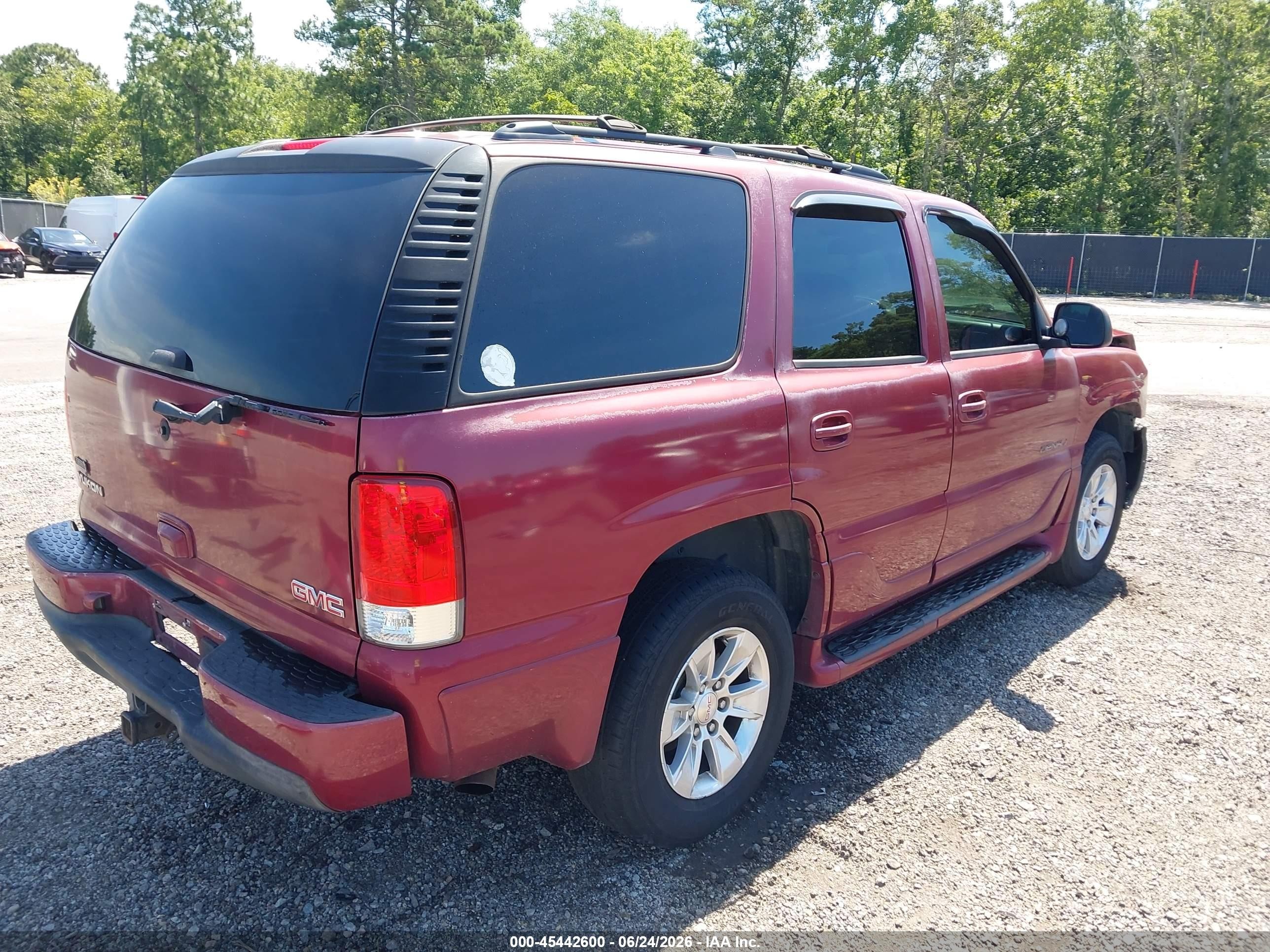 2005 Gmc Yukon Denali Burgundy vin: 1GKEK63U85J267698