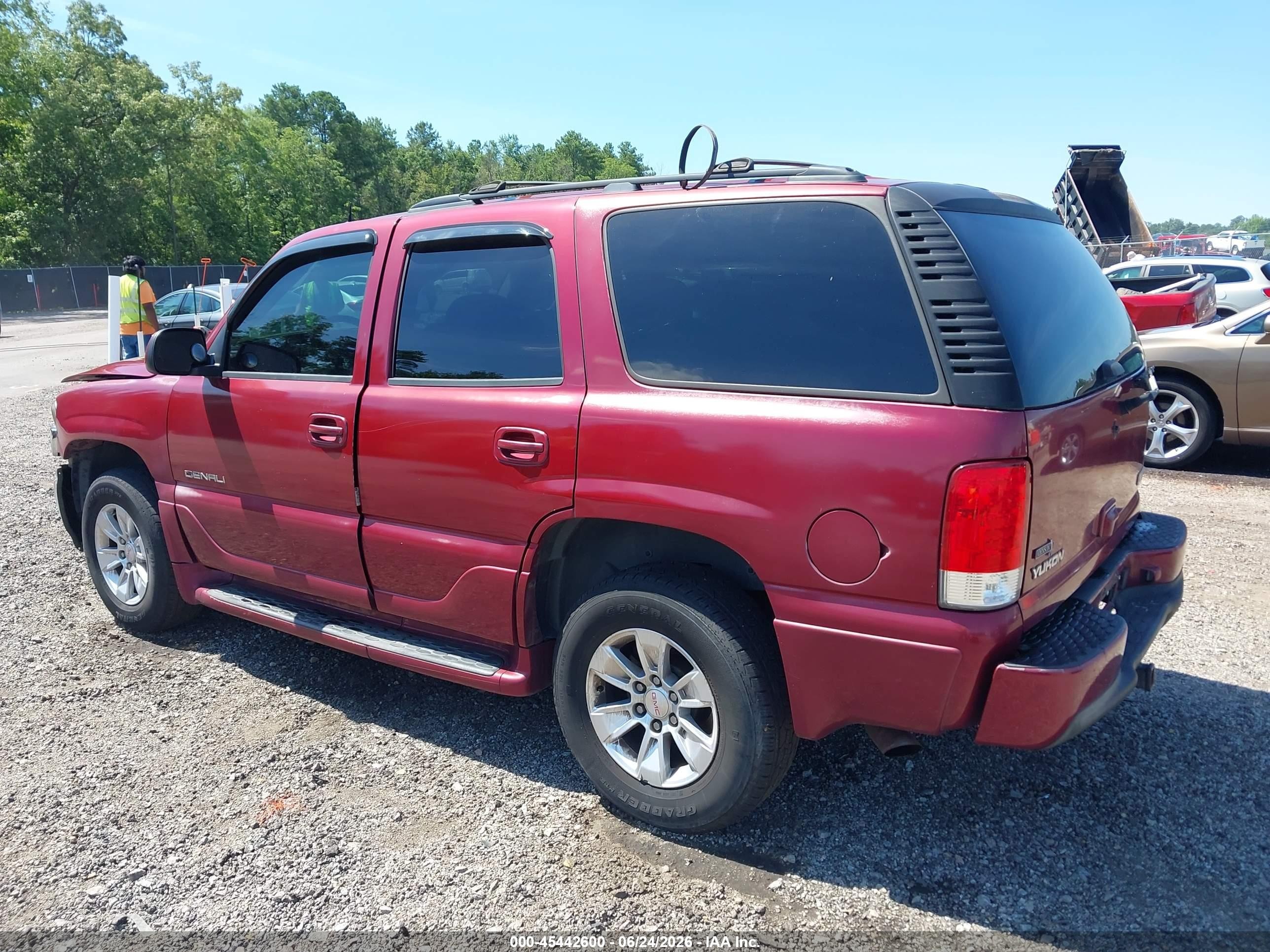 2005 Gmc Yukon Denali Burgundy vin: 1GKEK63U85J267698