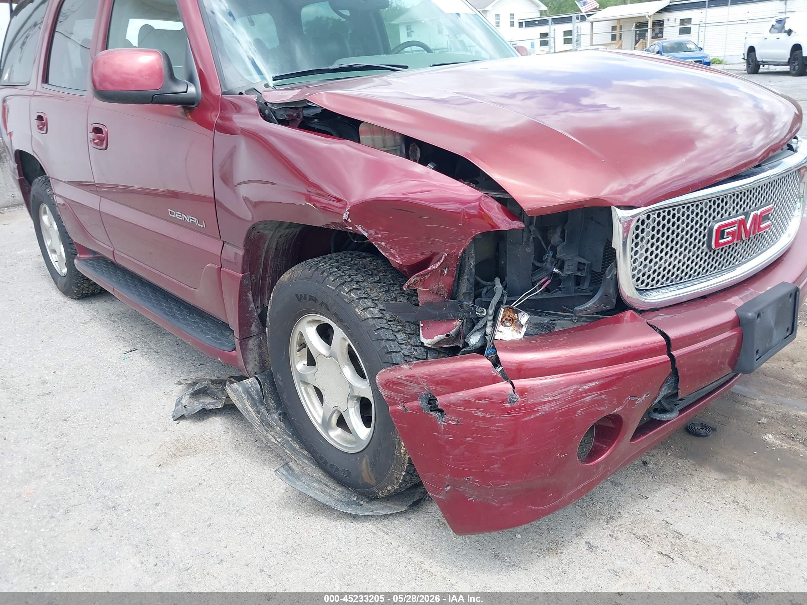 2001 Gmc Yukon Denali Burgundy vin: 1GKEK63U91J229424