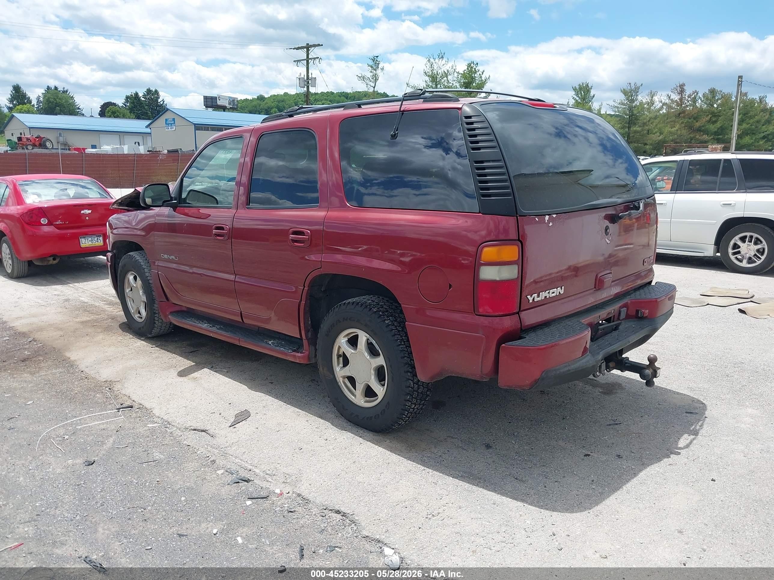 2001 Gmc Yukon Denali Burgundy vin: 1GKEK63U91J229424