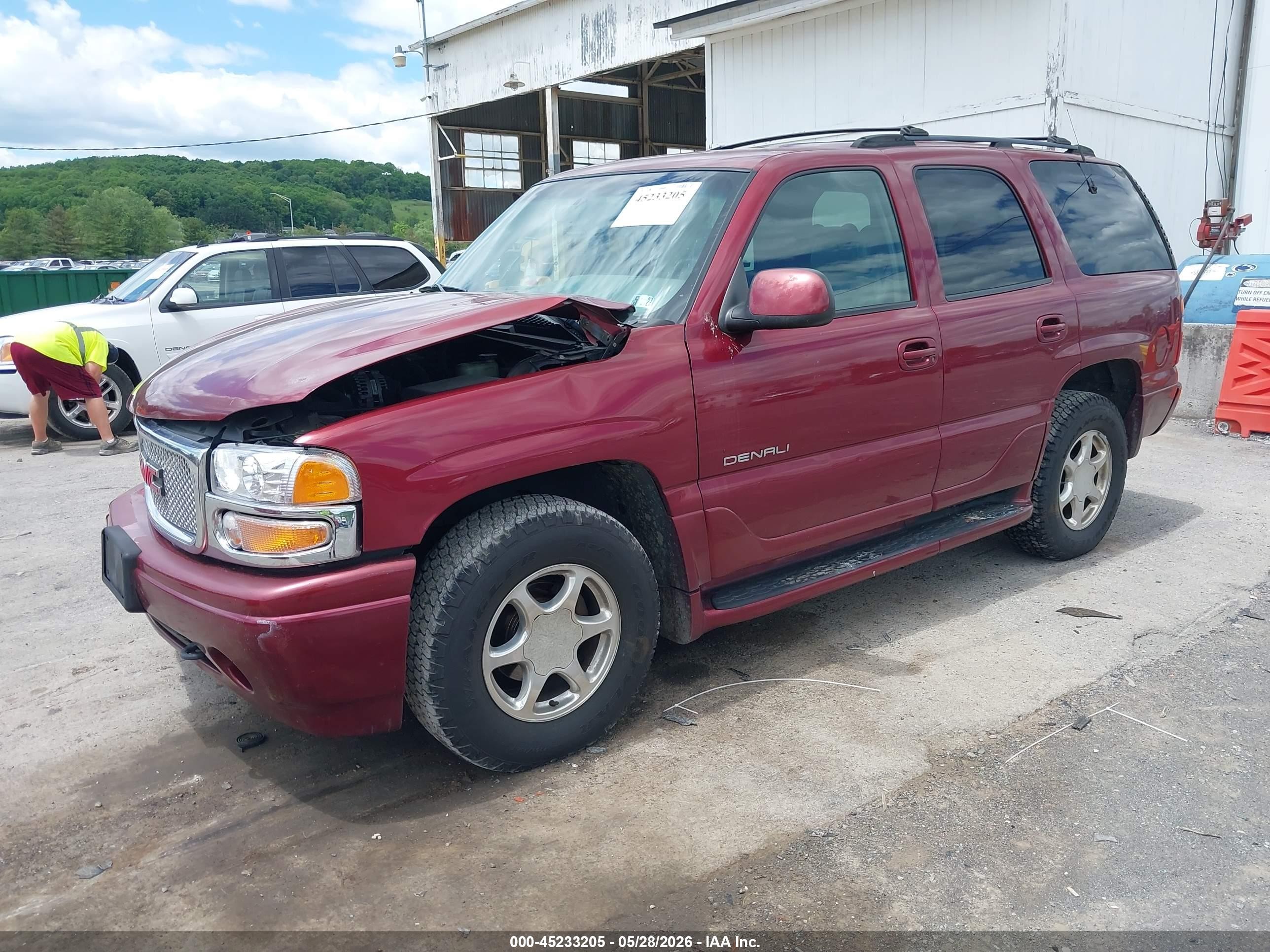 2001 Gmc Yukon Denali Burgundy vin: 1GKEK63U91J229424