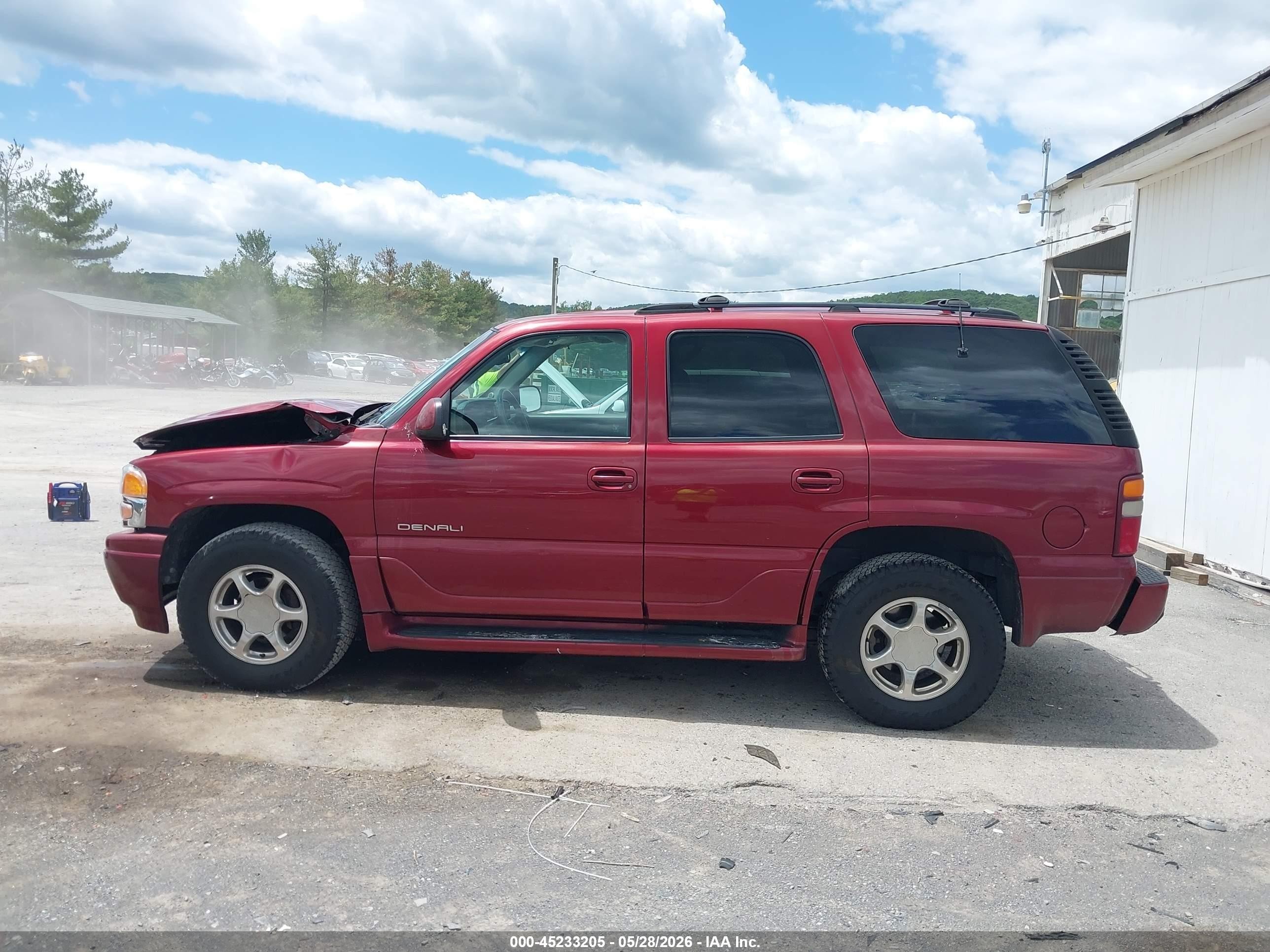 2001 Gmc Yukon Denali Burgundy vin: 1GKEK63U91J229424