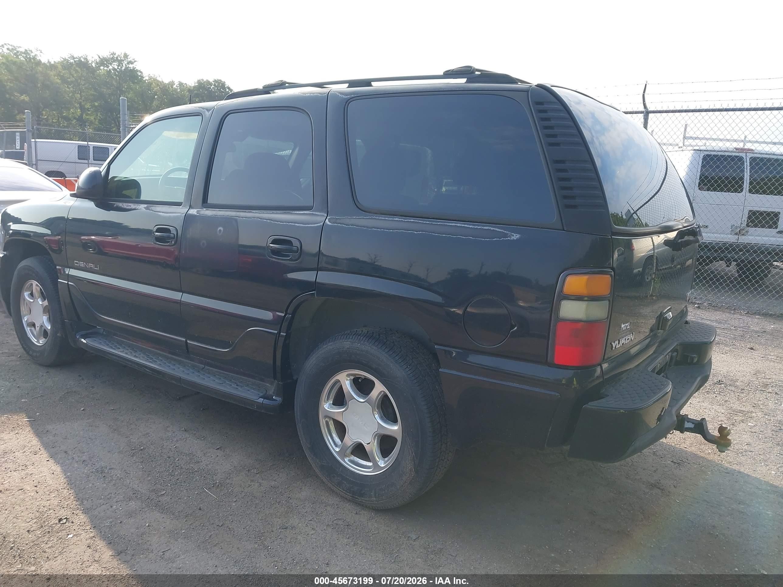 2005 Gmc Yukon Denali Black vin: 1GKEK63UX5J198318