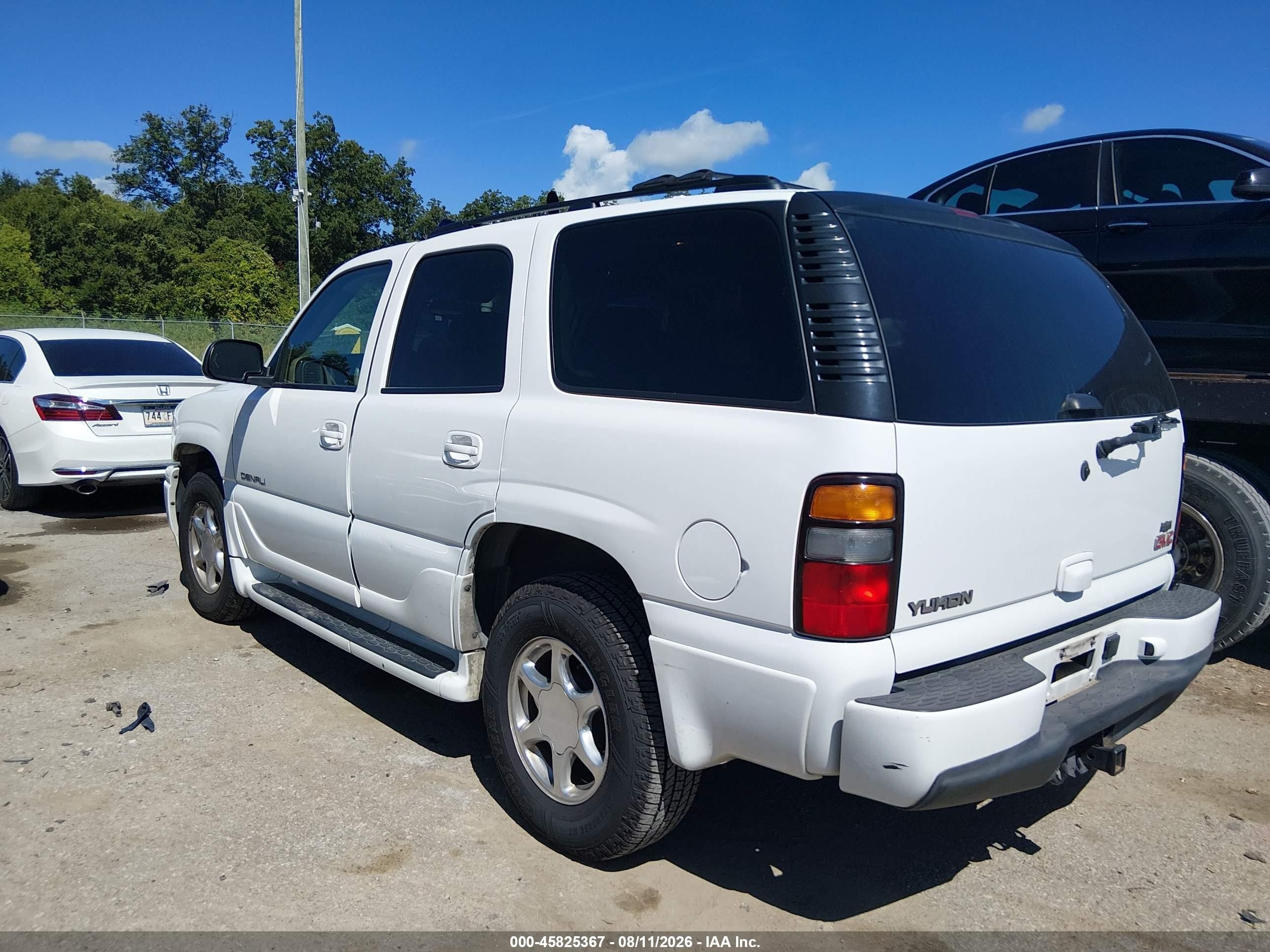 2006 Gmc Yukon Denali White vin: 1GKEK63UX6J137701